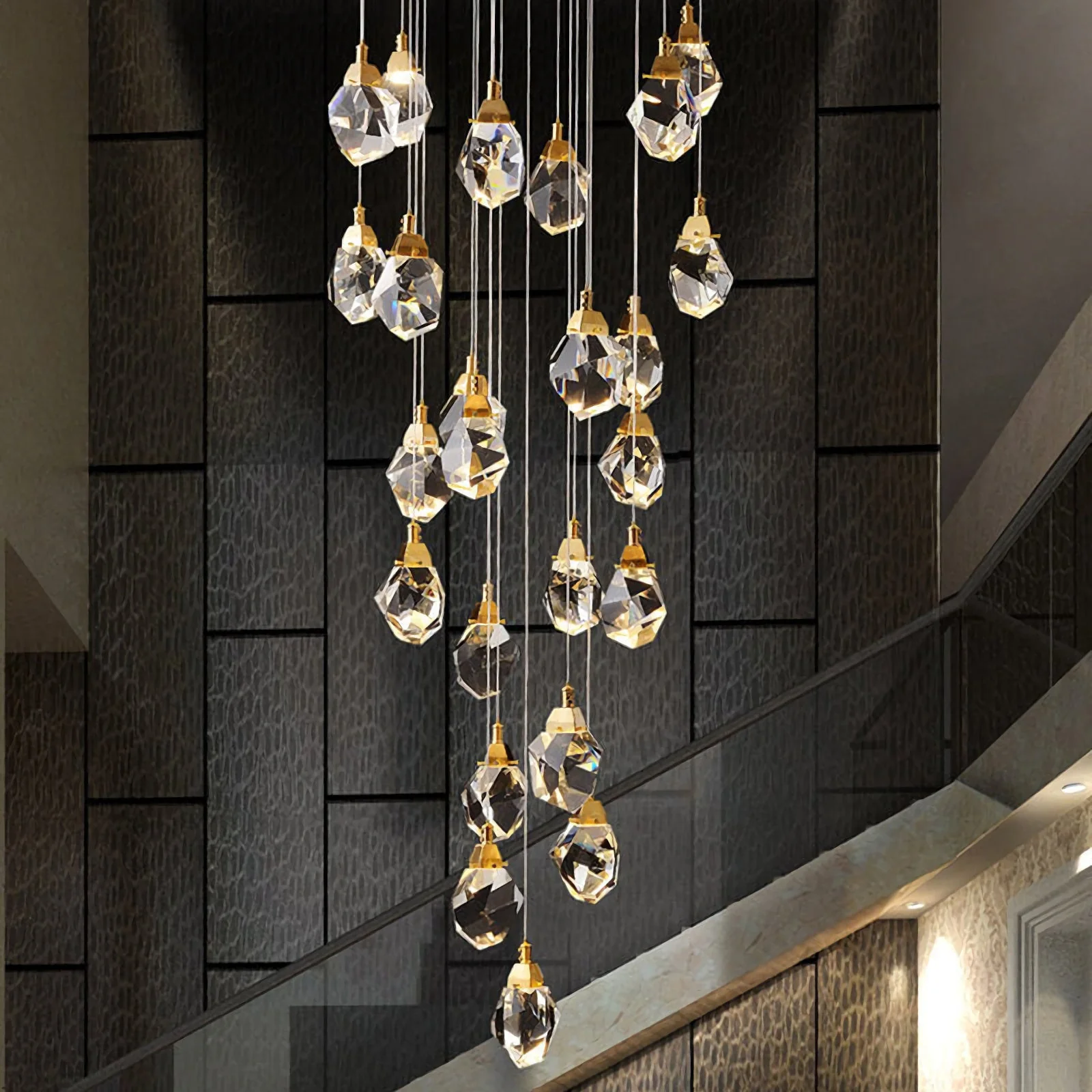 Luxe Prism Crystal Pendant Light - Image 3