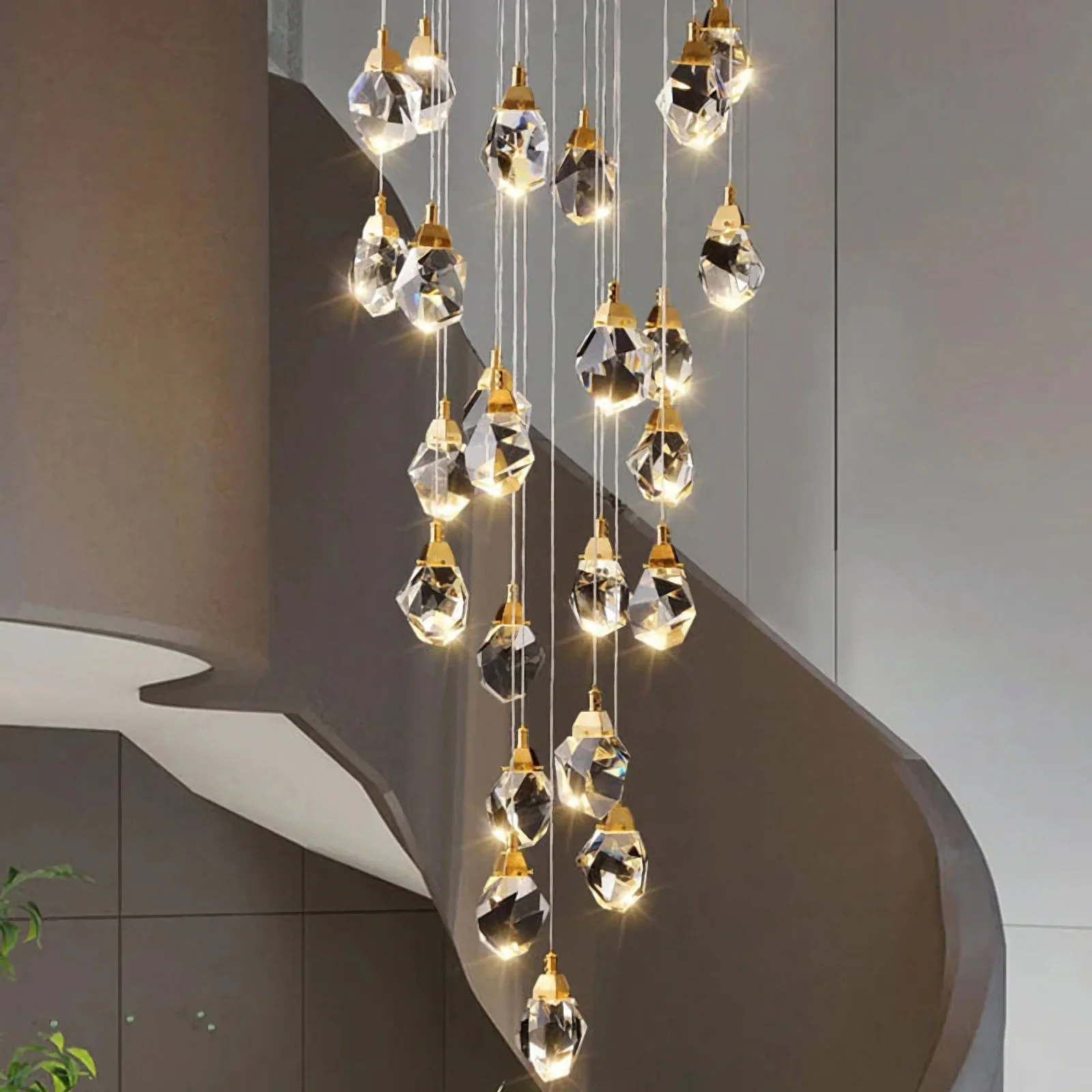 Luxe Prism Crystal Pendant Light - Image 6