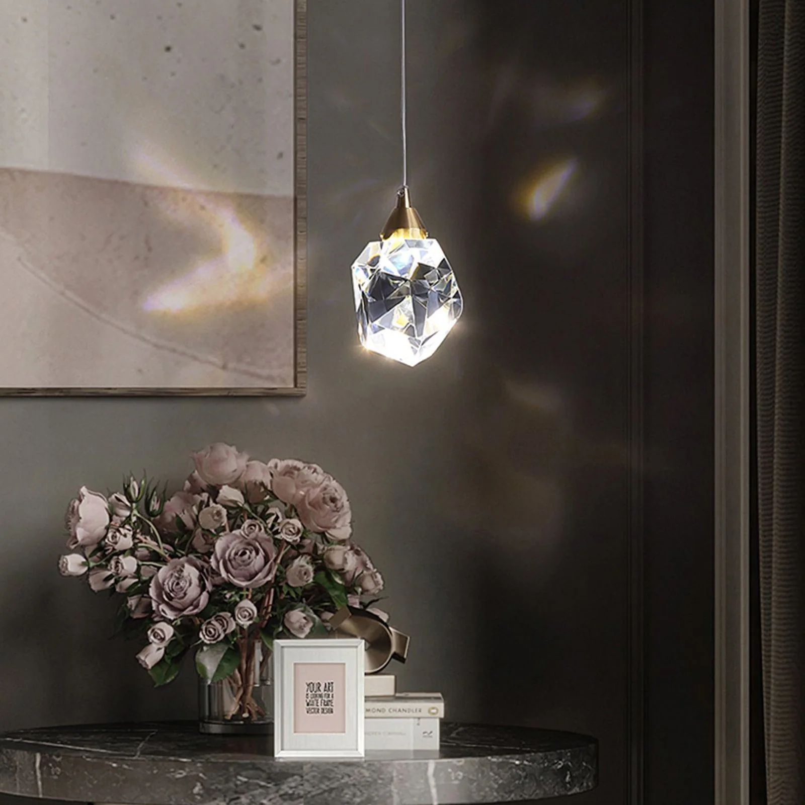Luxe Prism Crystal Pendant Light - Image 7