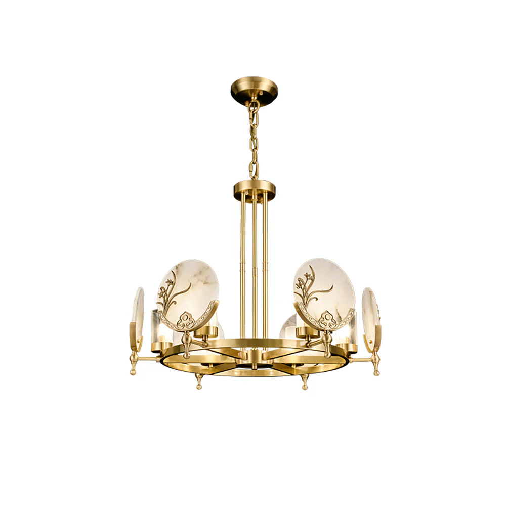 Luxury Marble Amalthea Copper Chandelier - Image 12