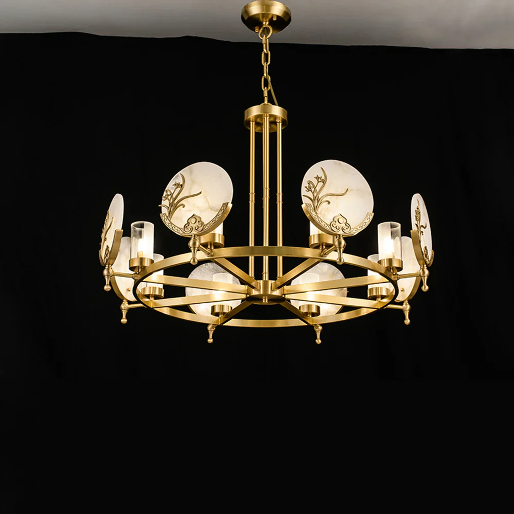 Luxury Marble Amalthea Copper Chandelier - Image 7