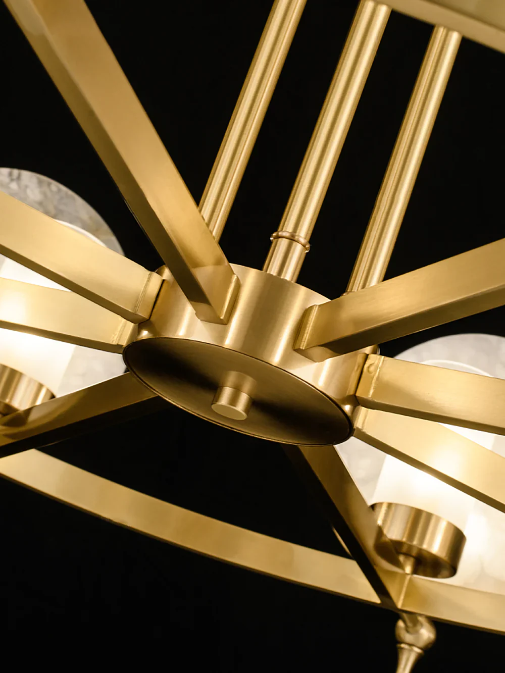 Luxury Marble Amalthea Copper Chandelier - Image 9