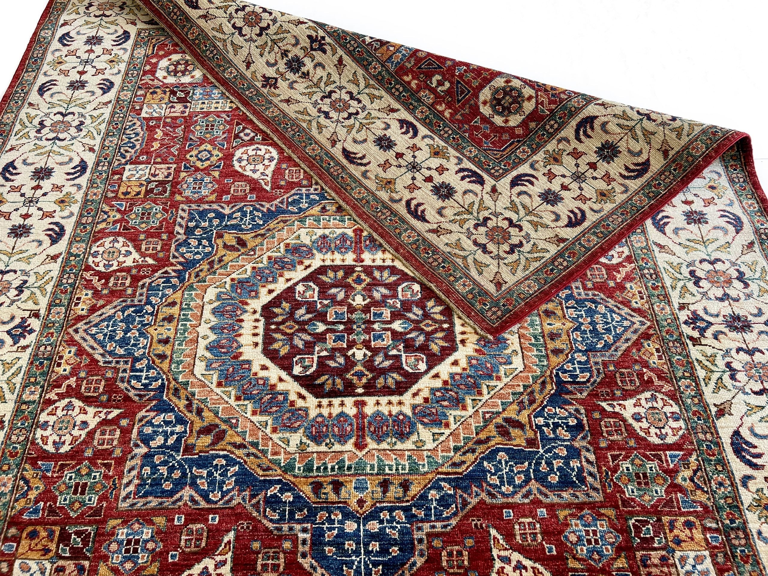 Mamluk (5'10"x8'02") red/ivory - Image 10