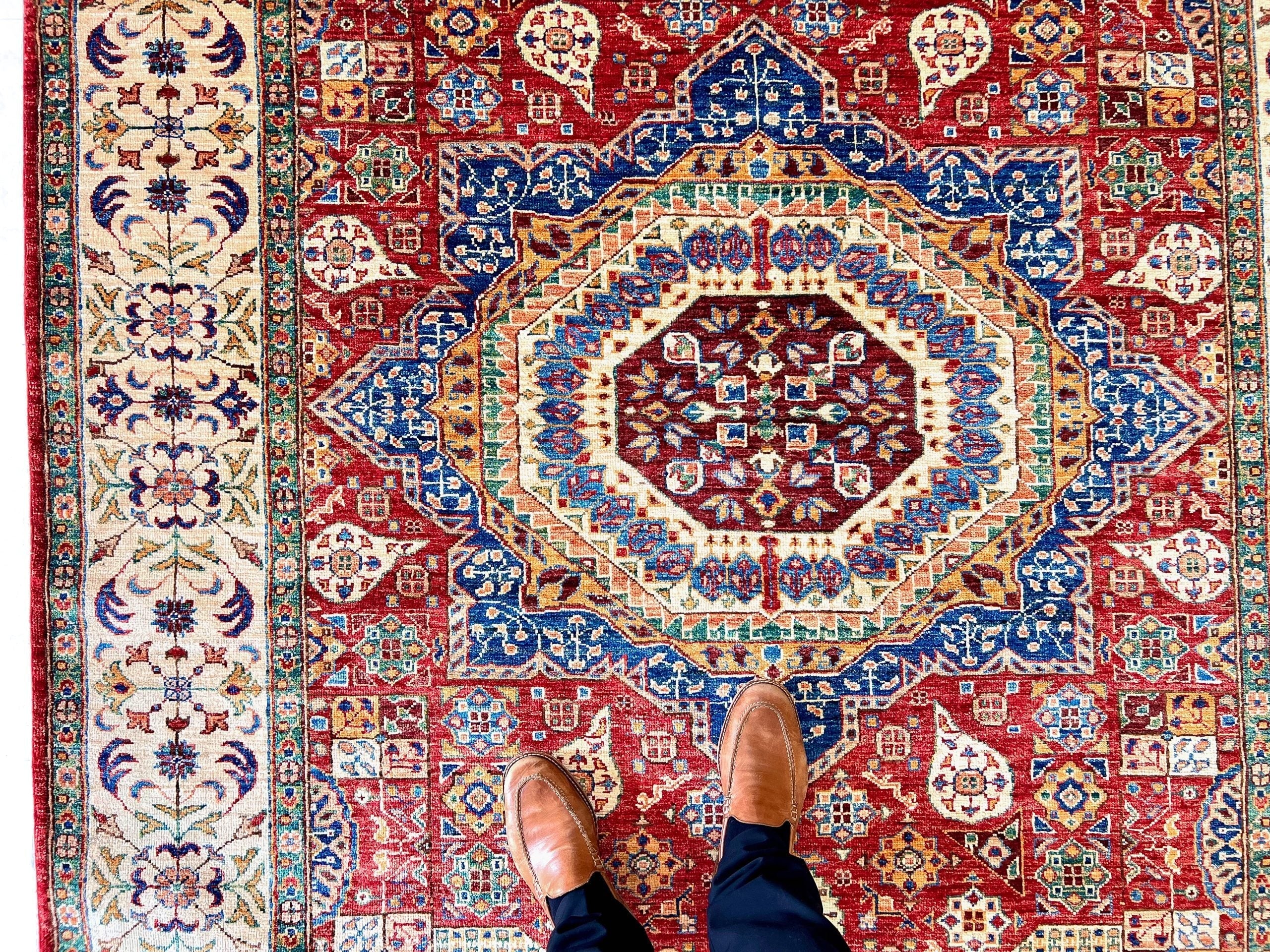 Mamluk (5'10"x8'02") red/ivory - Image 7