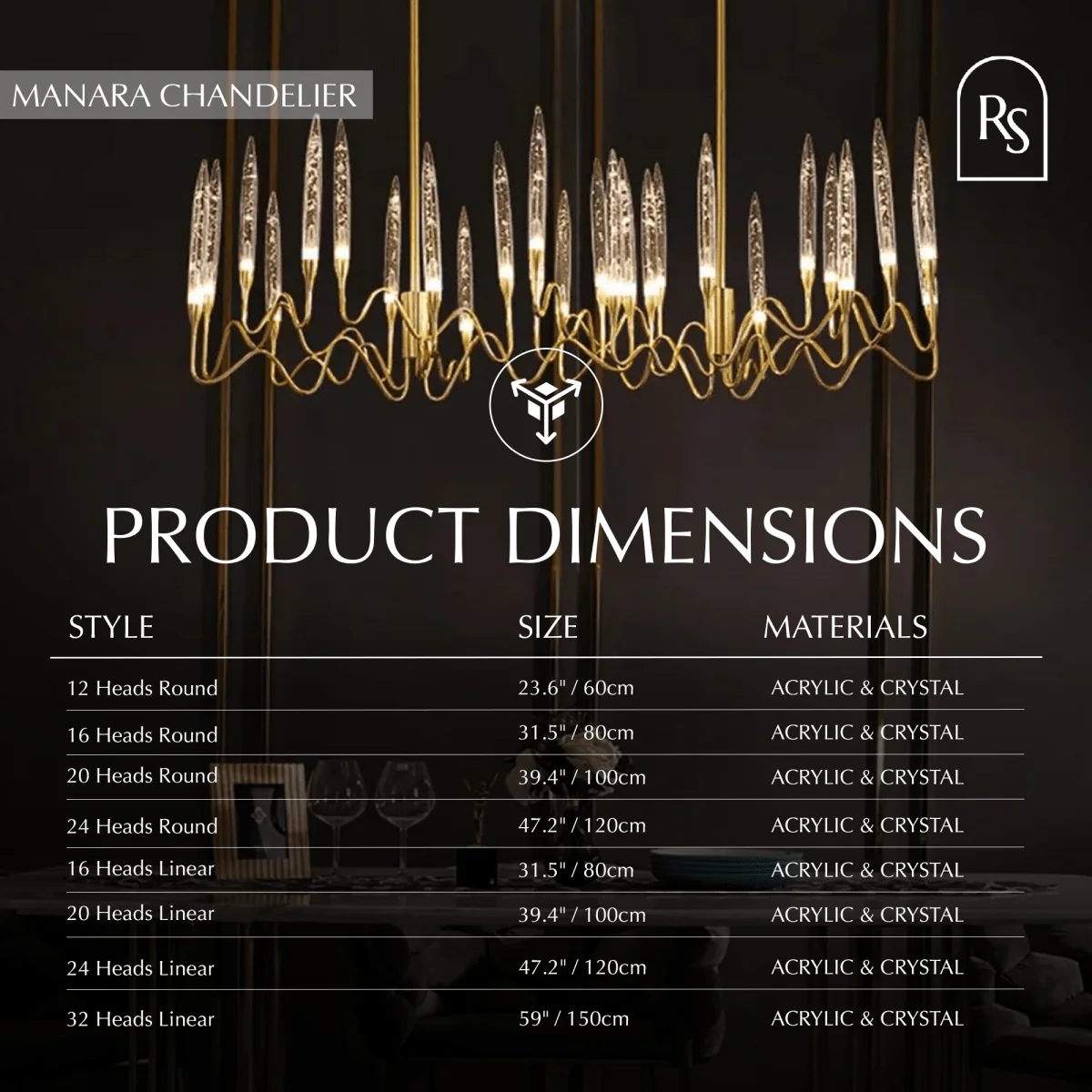 Manara Chandelier - Image 17