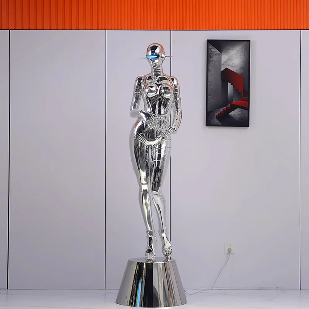 Mechanical Technology Goddess Sculpture Floor Lamp - Image 2