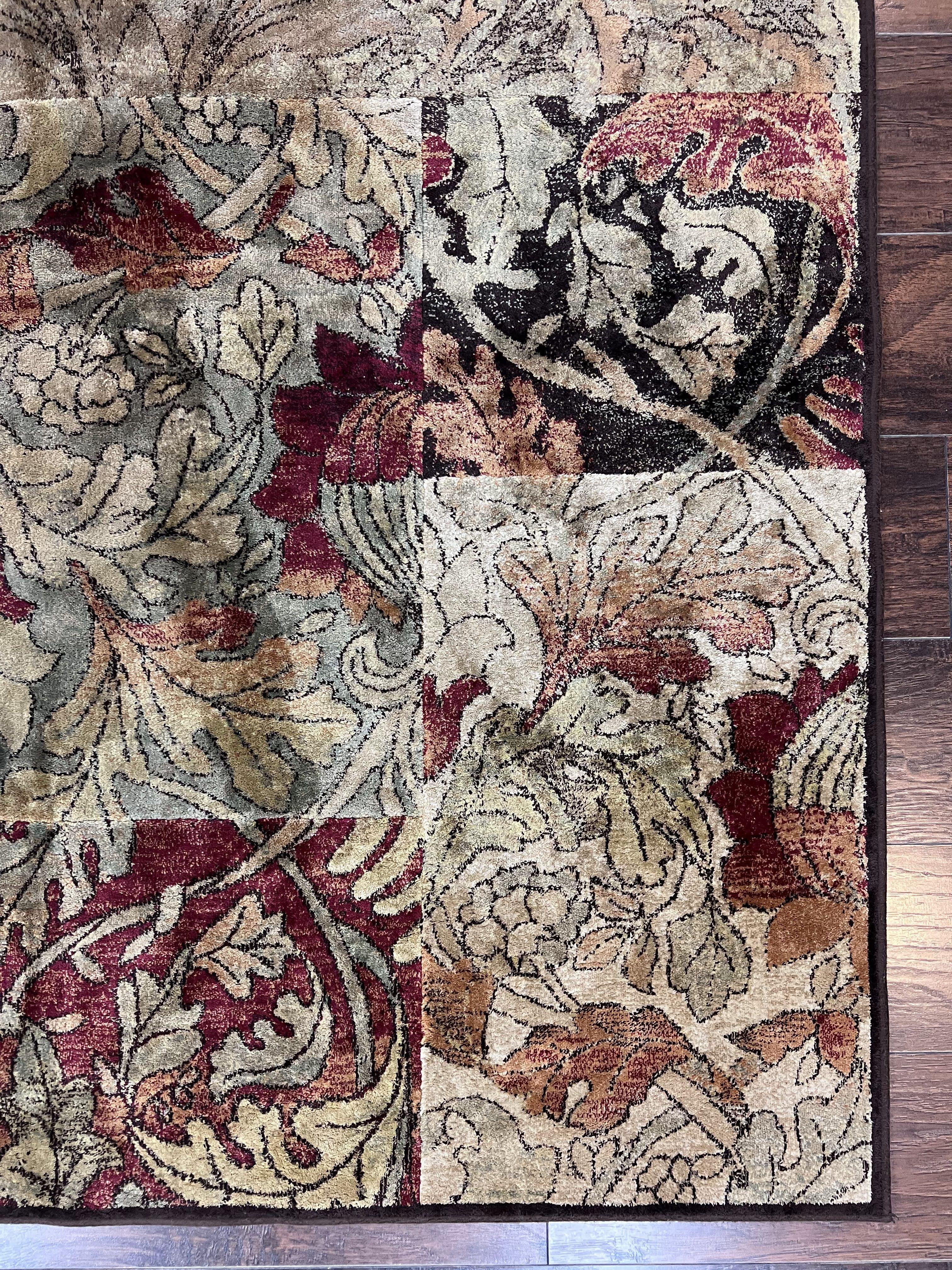 Modern Abstract Area Rug 5x7, Floral Design, Contemporary Carpet 5 x 7, Multicolor - Image 9