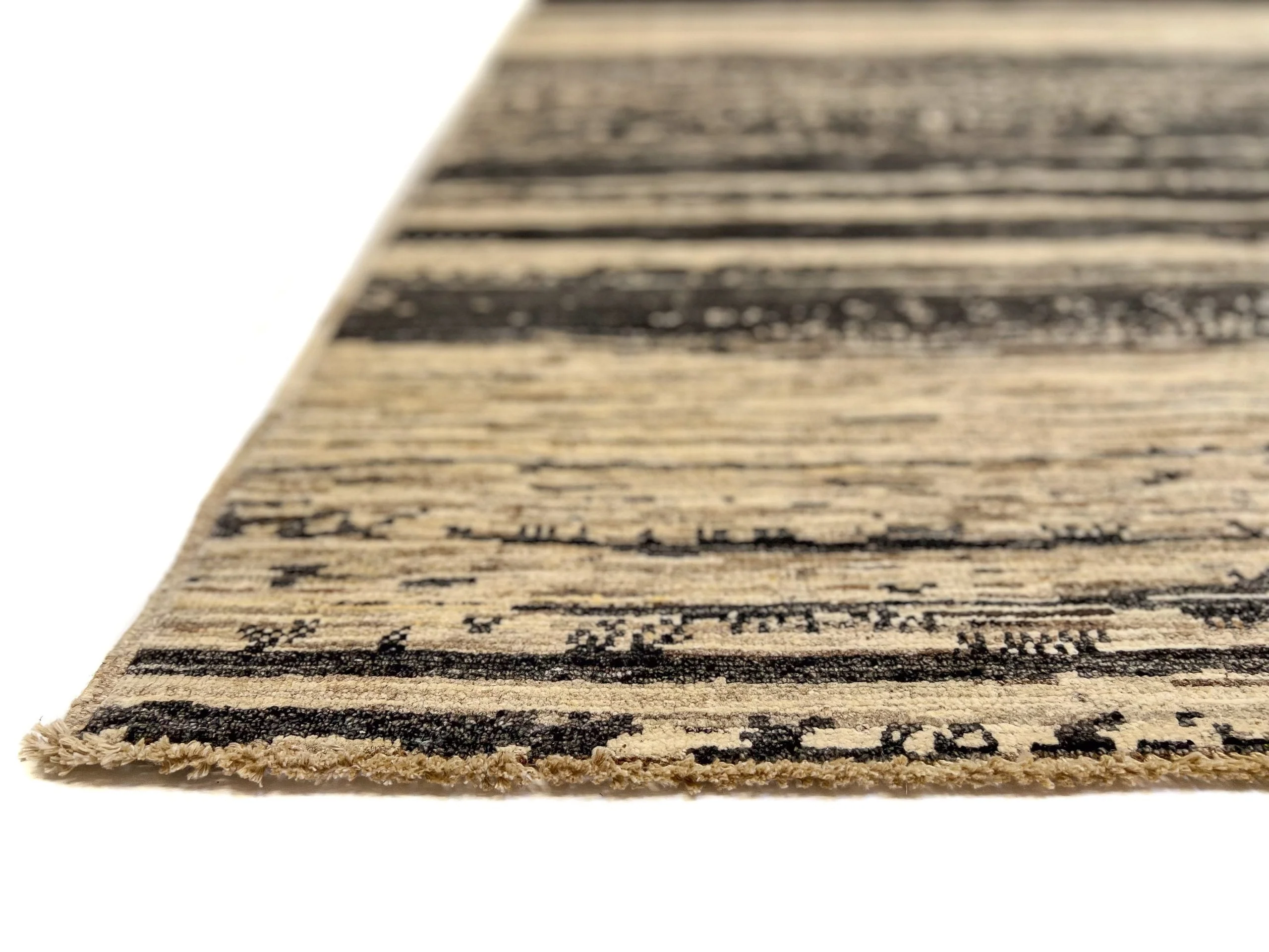 Modern Afghan Gabbeh (8'00"x9'10") dark natural/undyed - Image 3
