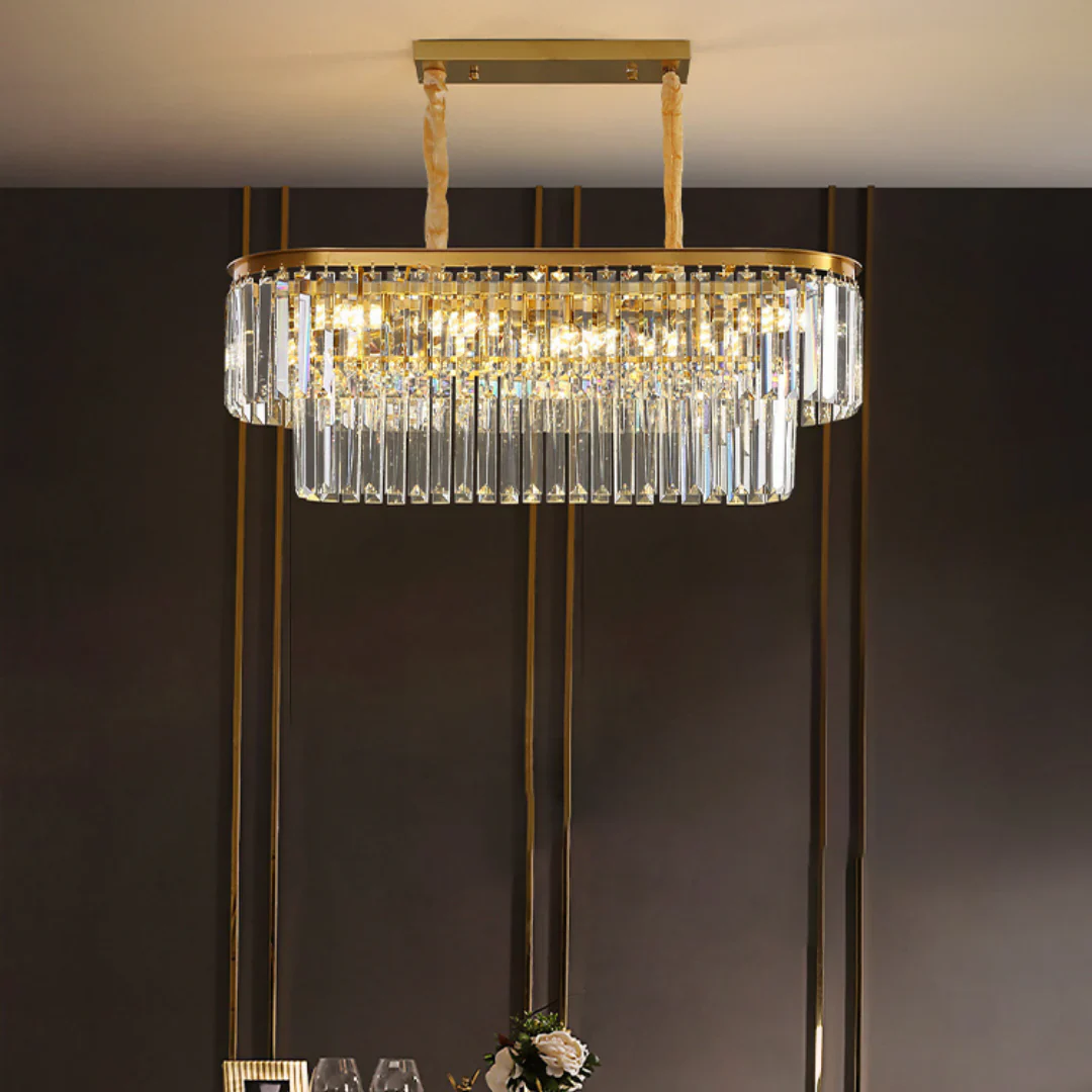 Modern Crystal Gold Chandelier - Image 12