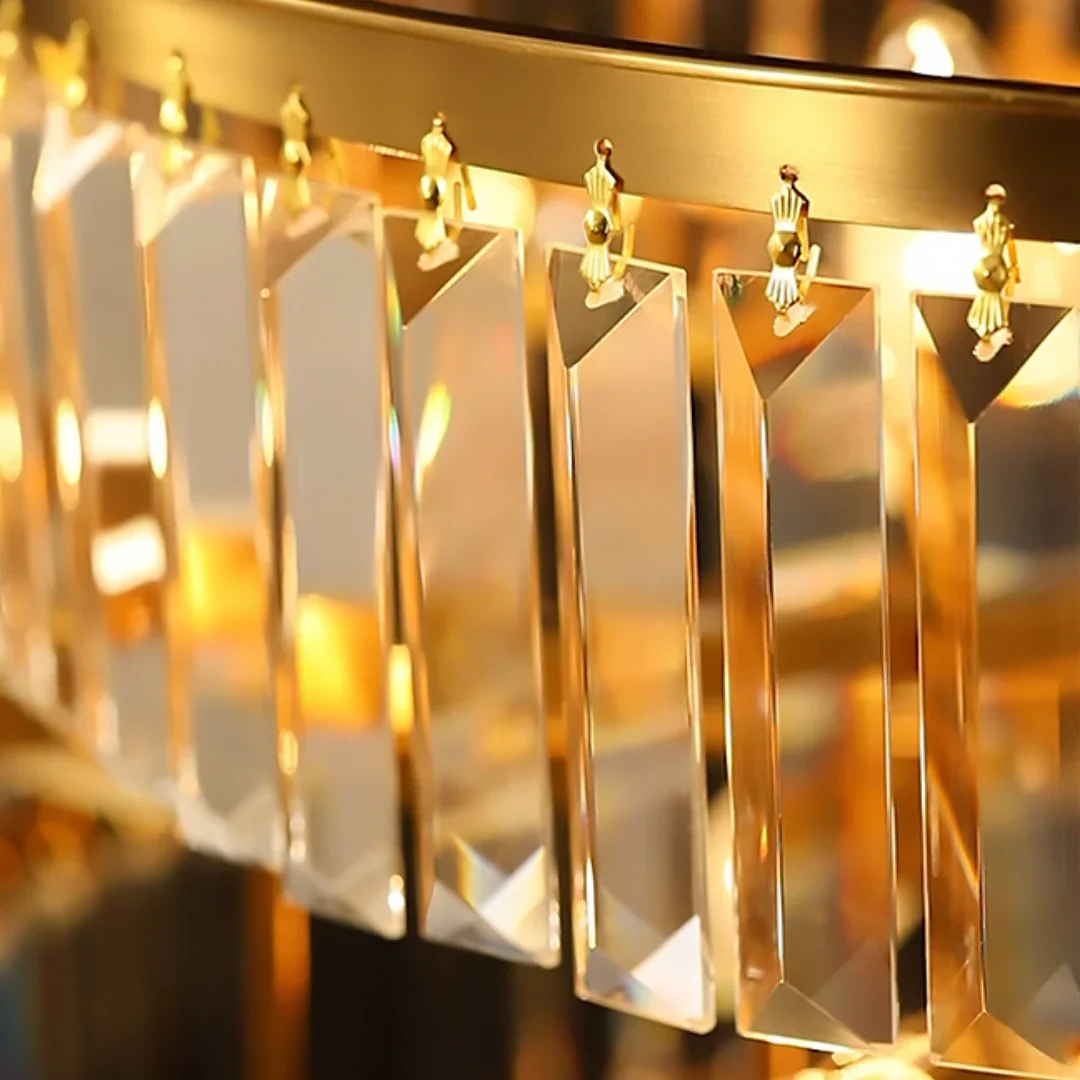 Modern Crystal Gold Chandelier - Image 15