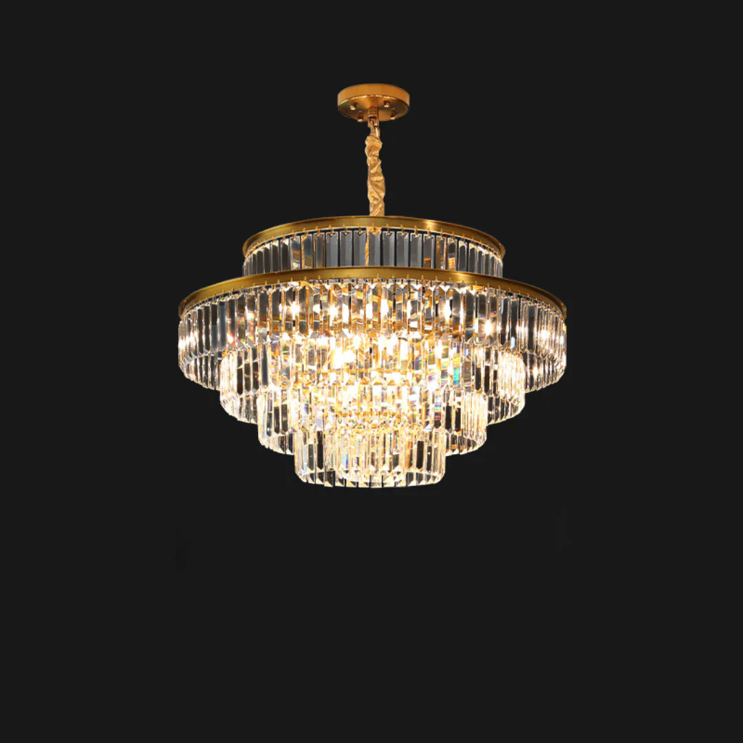 Modern Crystal Gold Chandelier - Image 16
