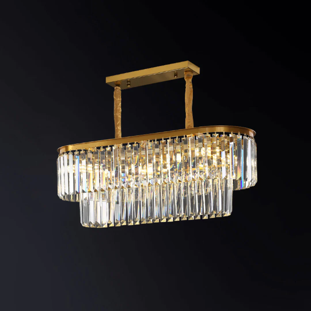 Modern Crystal Gold Chandelier - Image 18