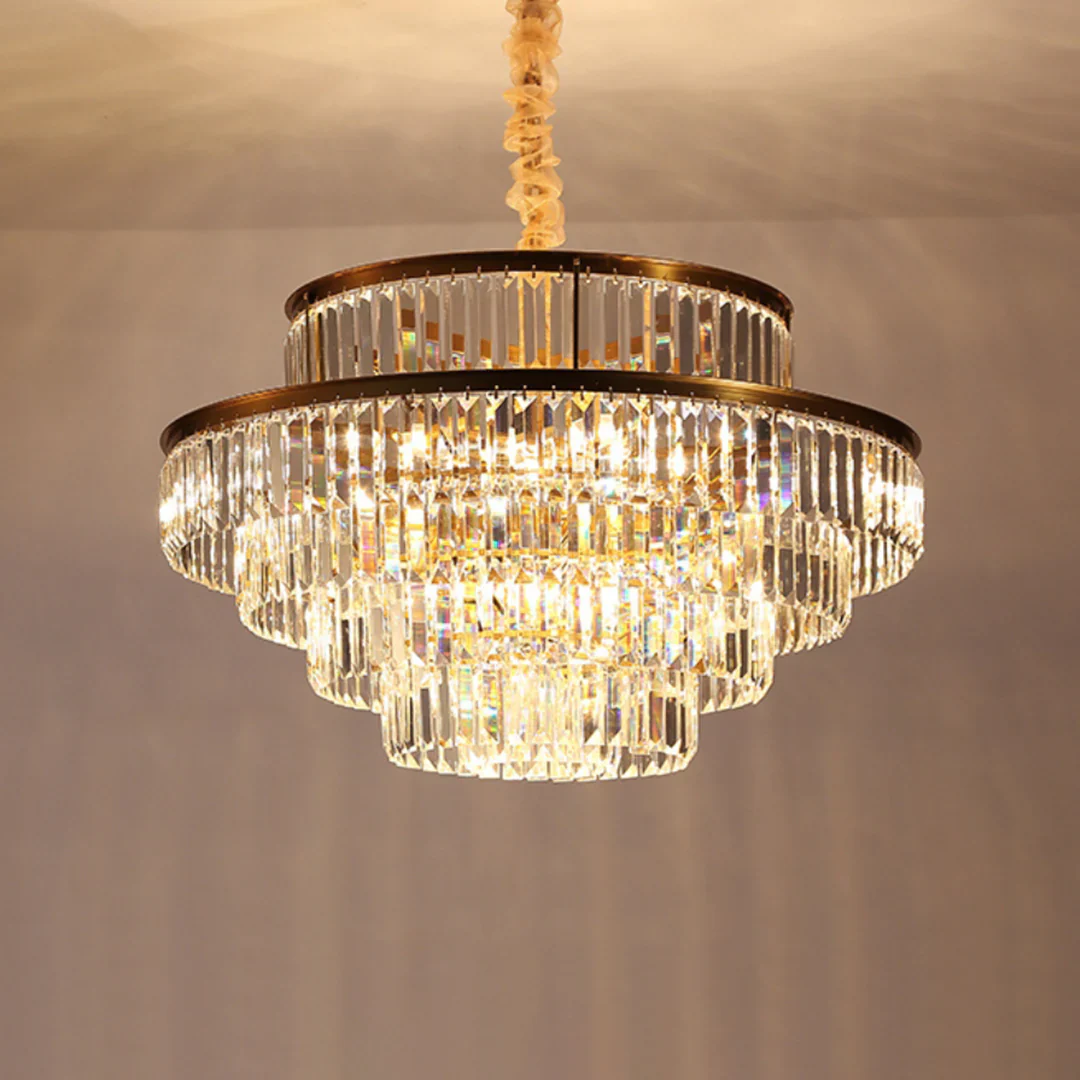 Modern Crystal Gold Chandelier - Image 21