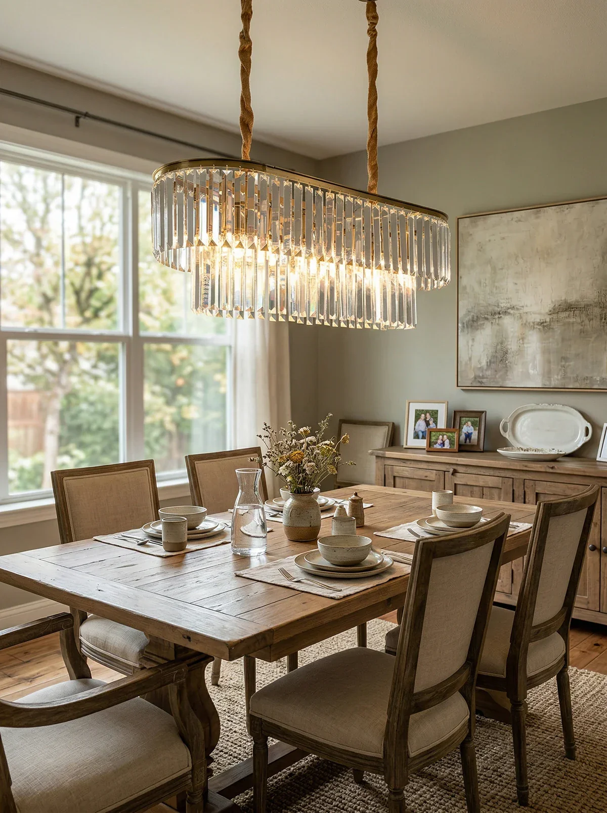 Modern Crystal Gold Chandelier - Image 5