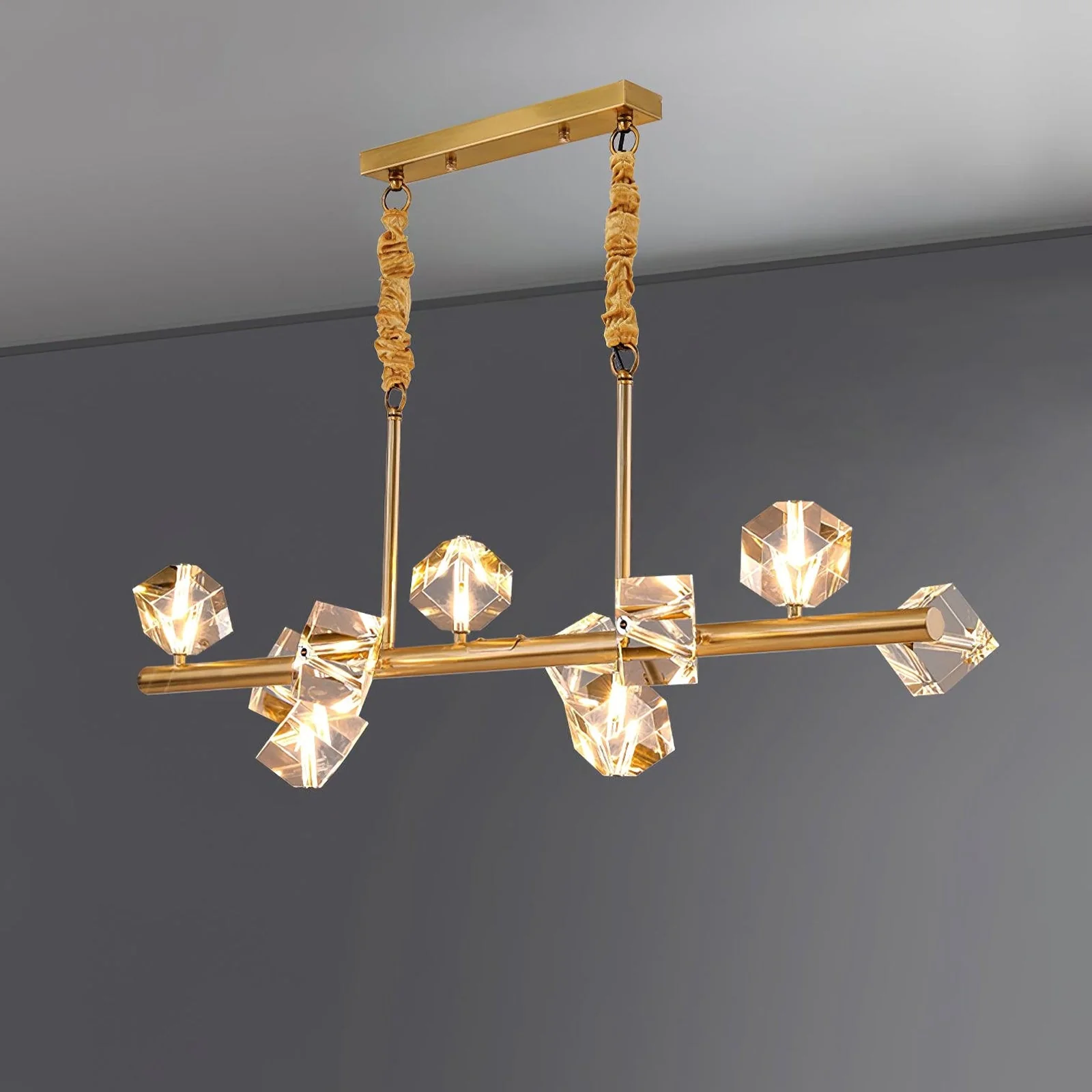 Modern Geometric Crystal Chandelier - Image 21