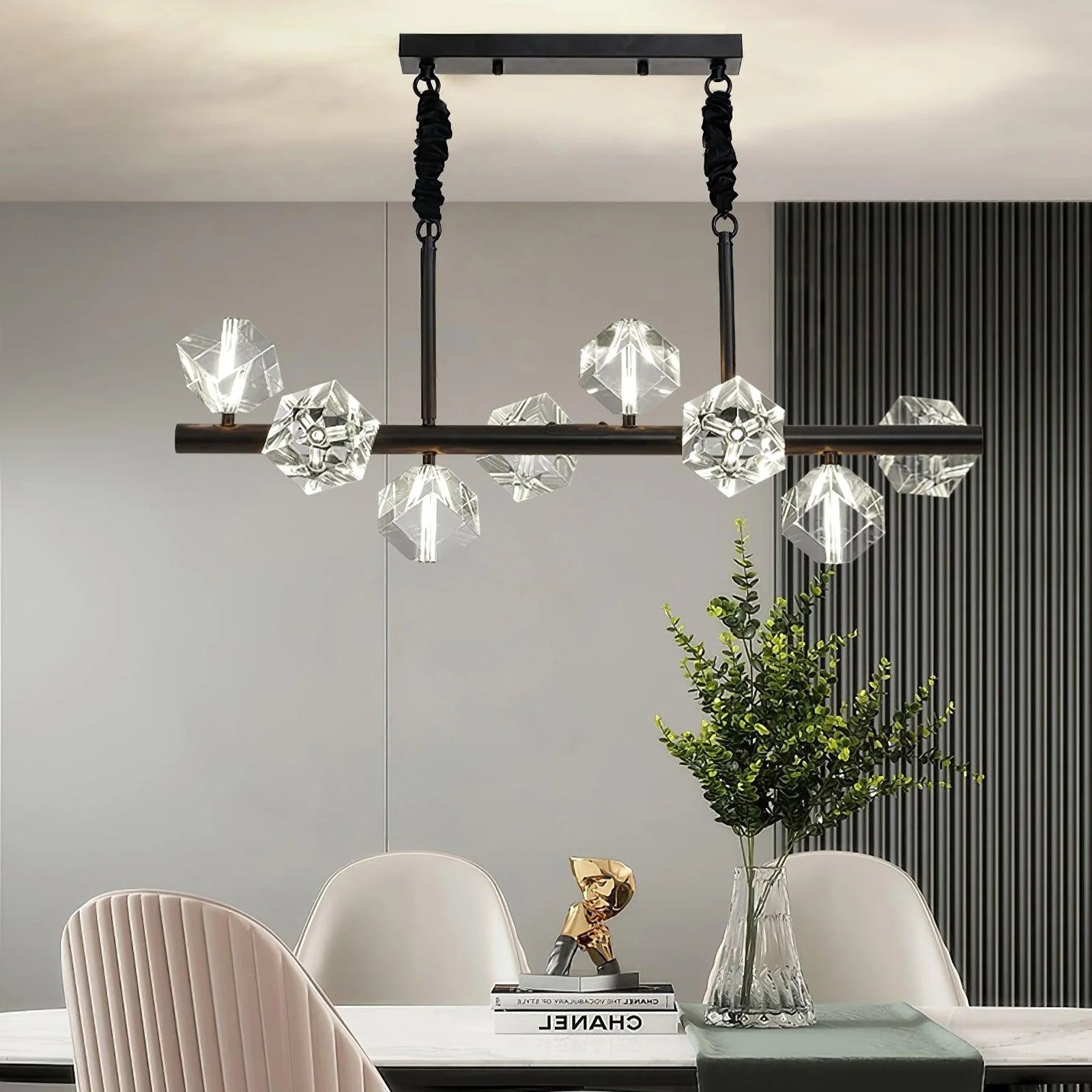Modern Geometric Crystal Chandelier - Image 3