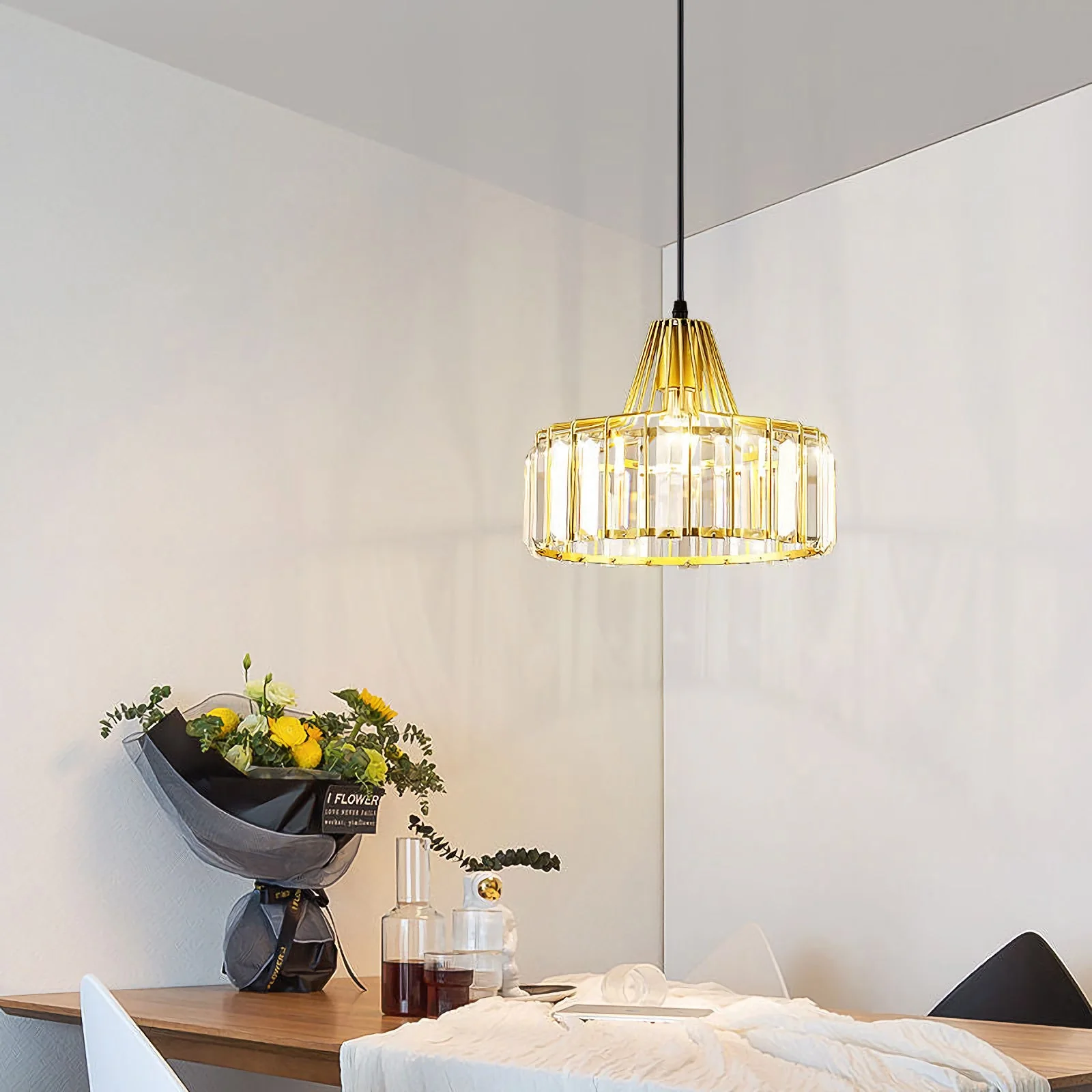 Modern Iron Art Glass Pendant Lamp - Image 14