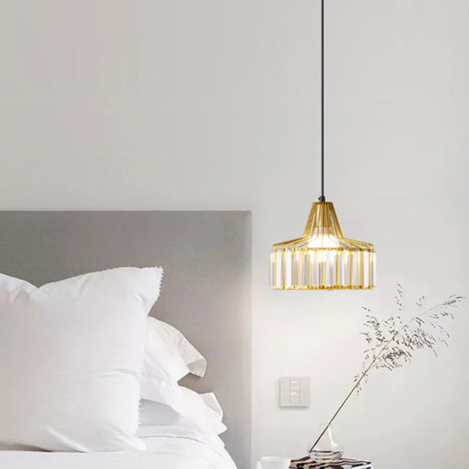 Modern Iron Art Glass Pendant Lamp - Image 4