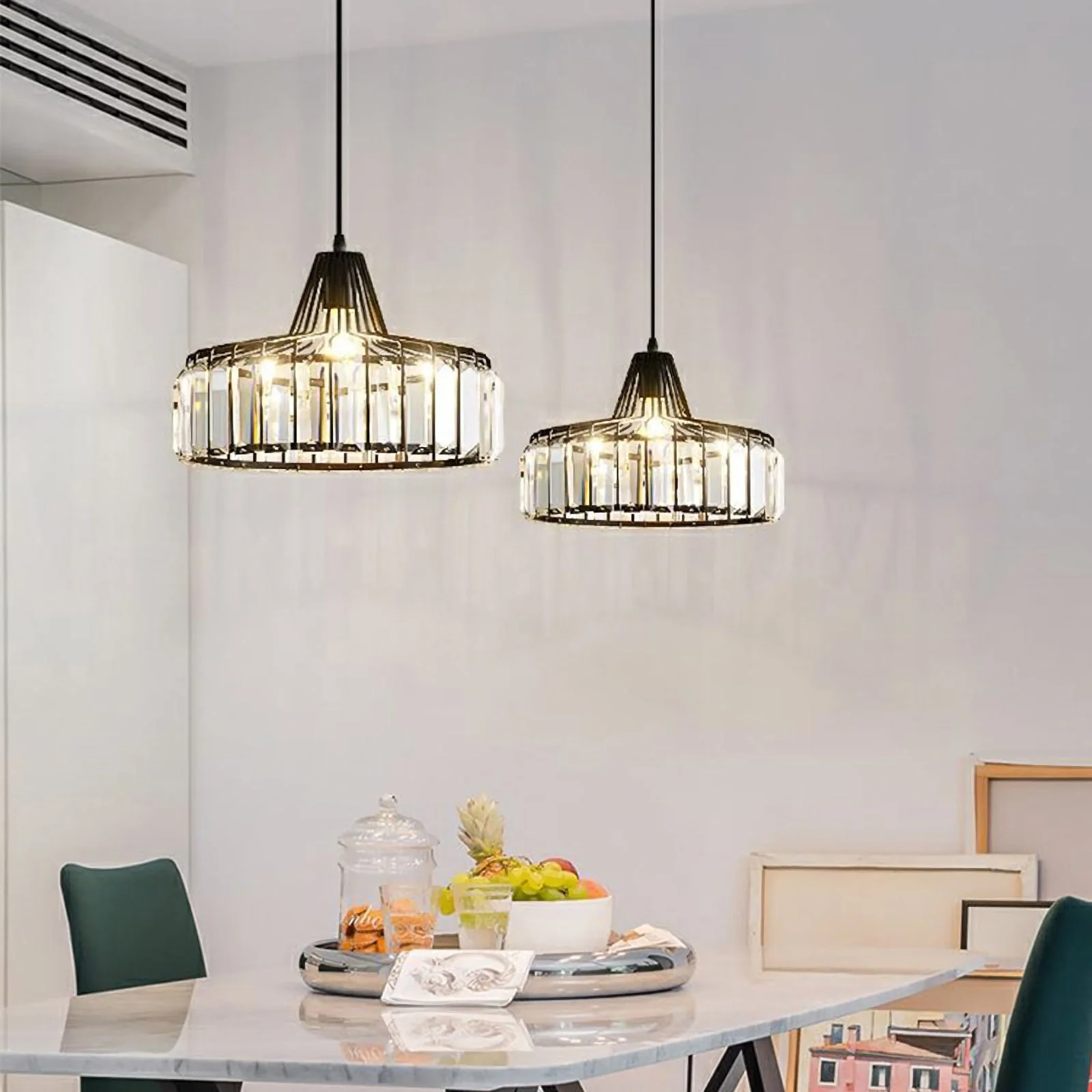 Modern Iron Art Glass Pendant Lamp - Image 7