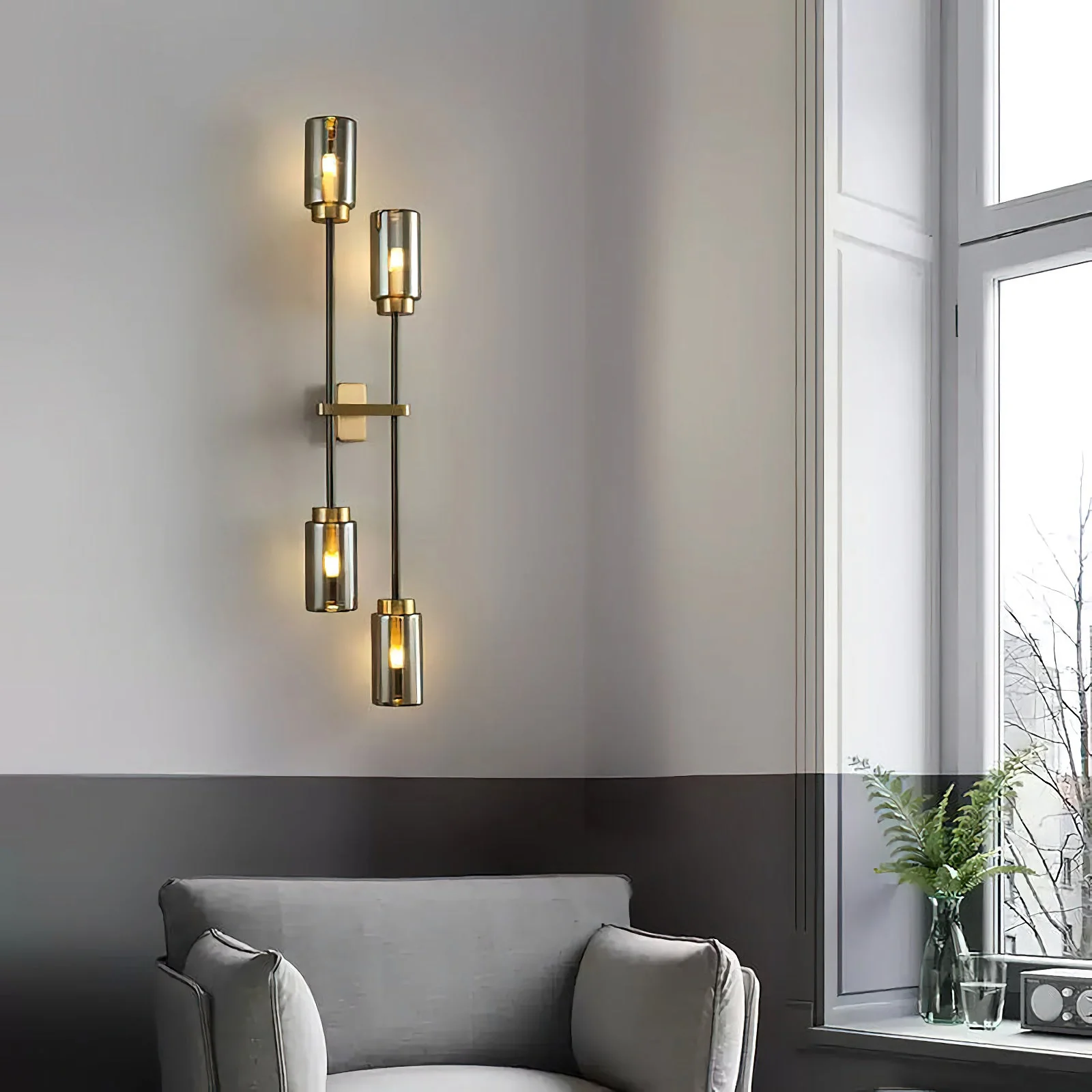 Modern Linear Glass Wall Lamp - Image 5