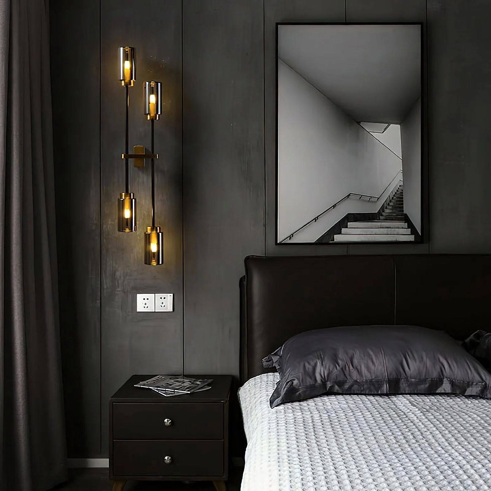 Modern Linear Glass Wall Lamp - Image 9