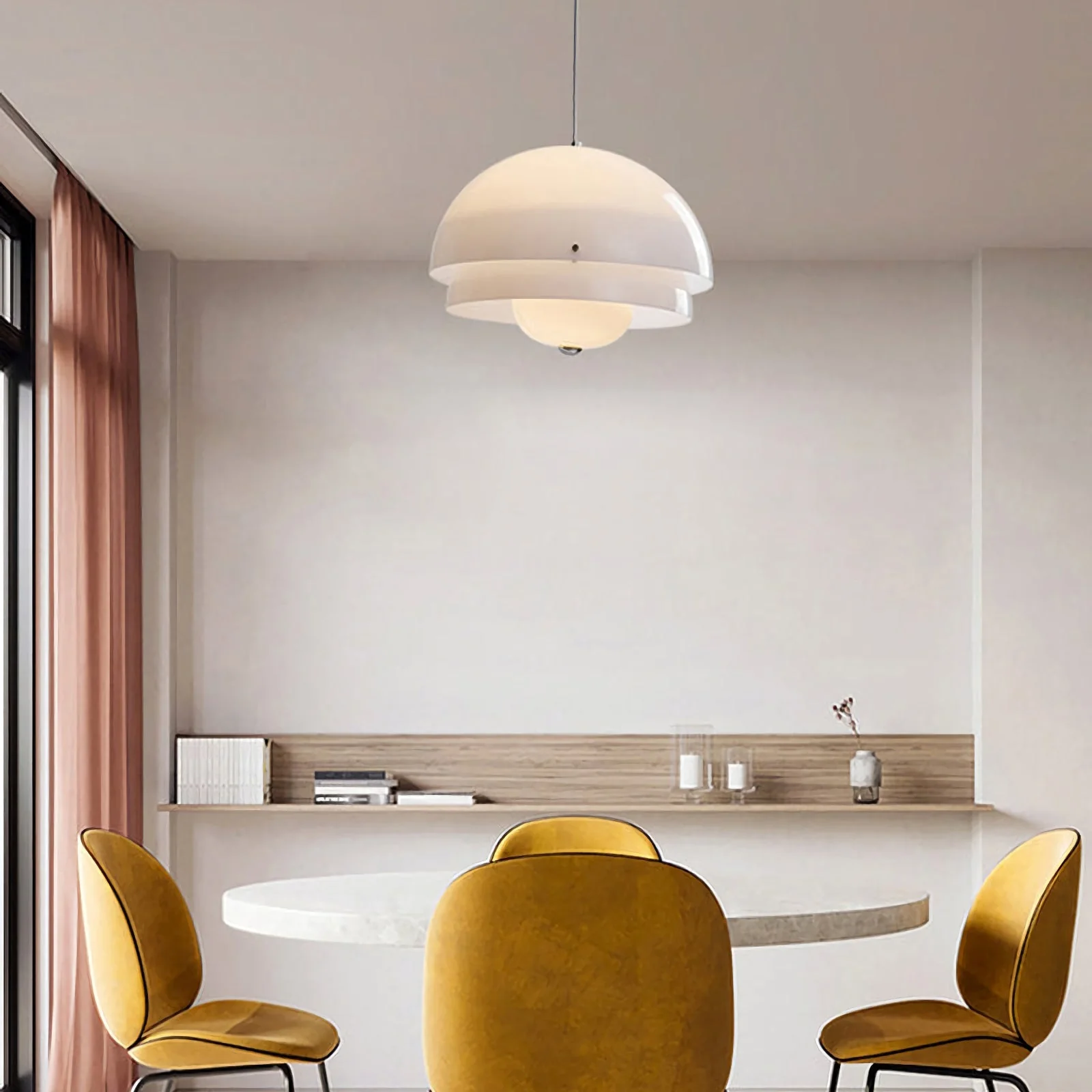Modern Milk White Layer Pendant Lamp - Image 2