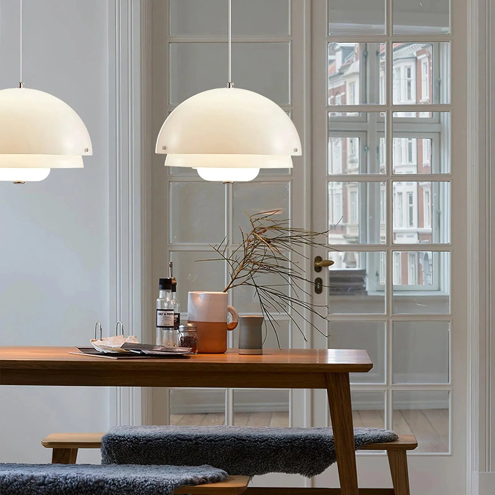 Modern Milk White Layer Pendant Lamp - Image 5