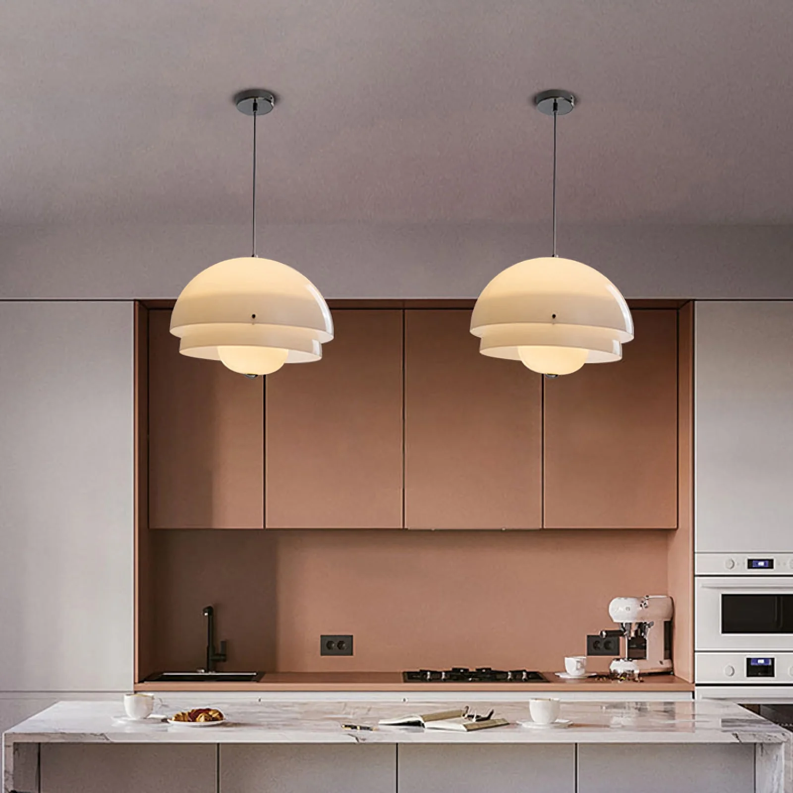 Modern Milk White Layer Pendant Lamp - Image 6