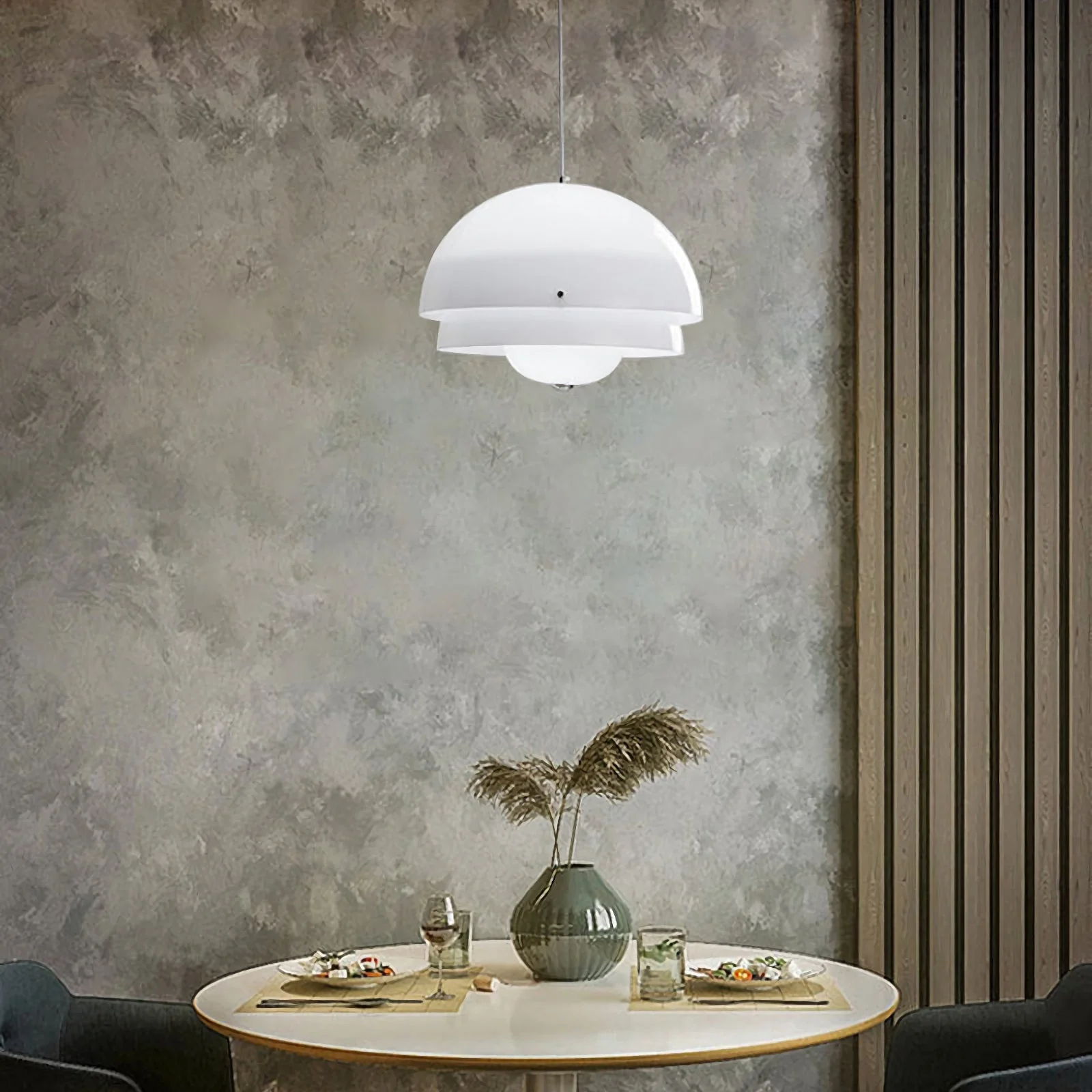 Modern Milk White Layer Pendant Lamp - Image 7