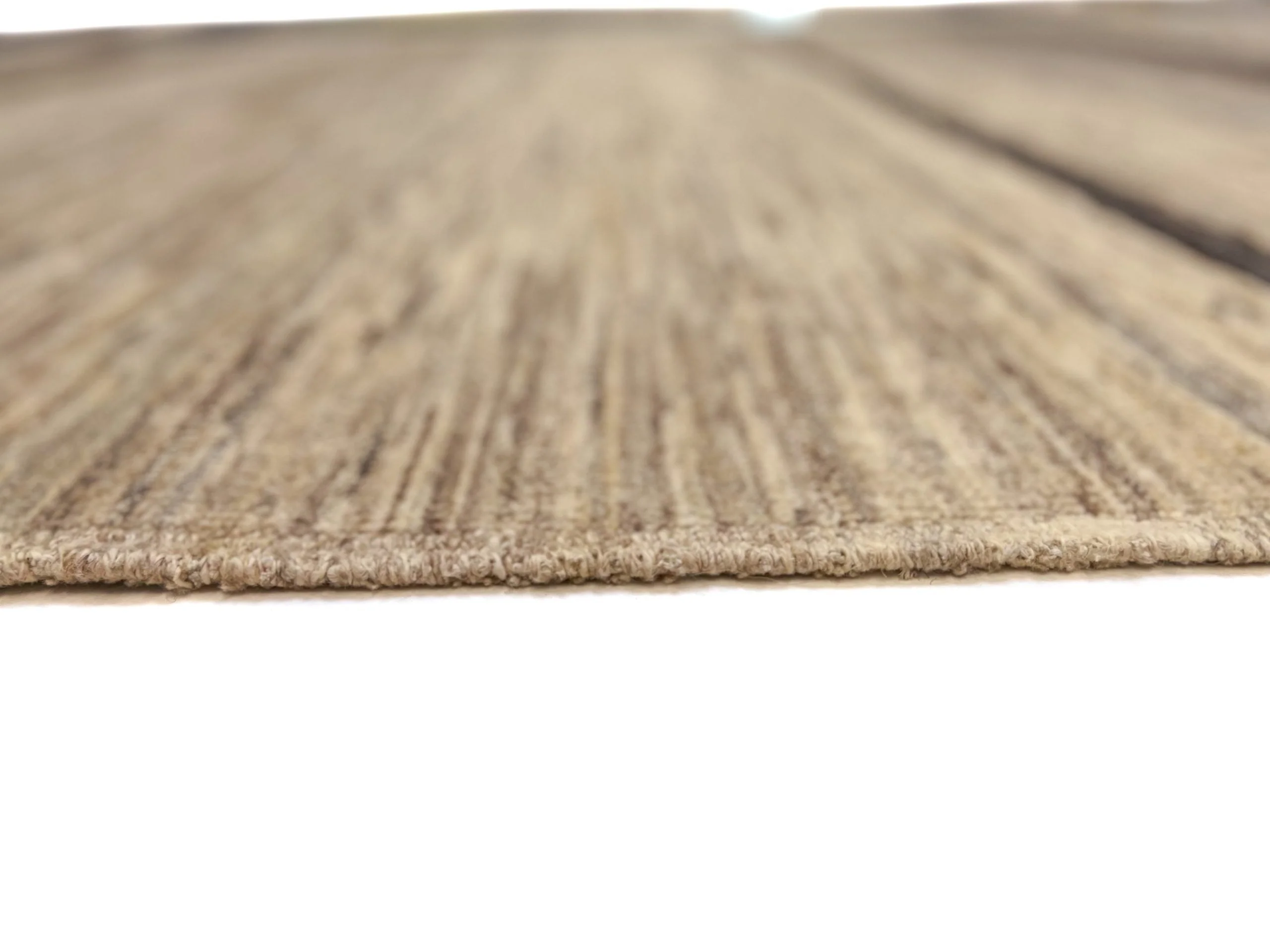 Modern Silk Striped Gabbeh (9'01"x11'11") natural/brown - Image 9