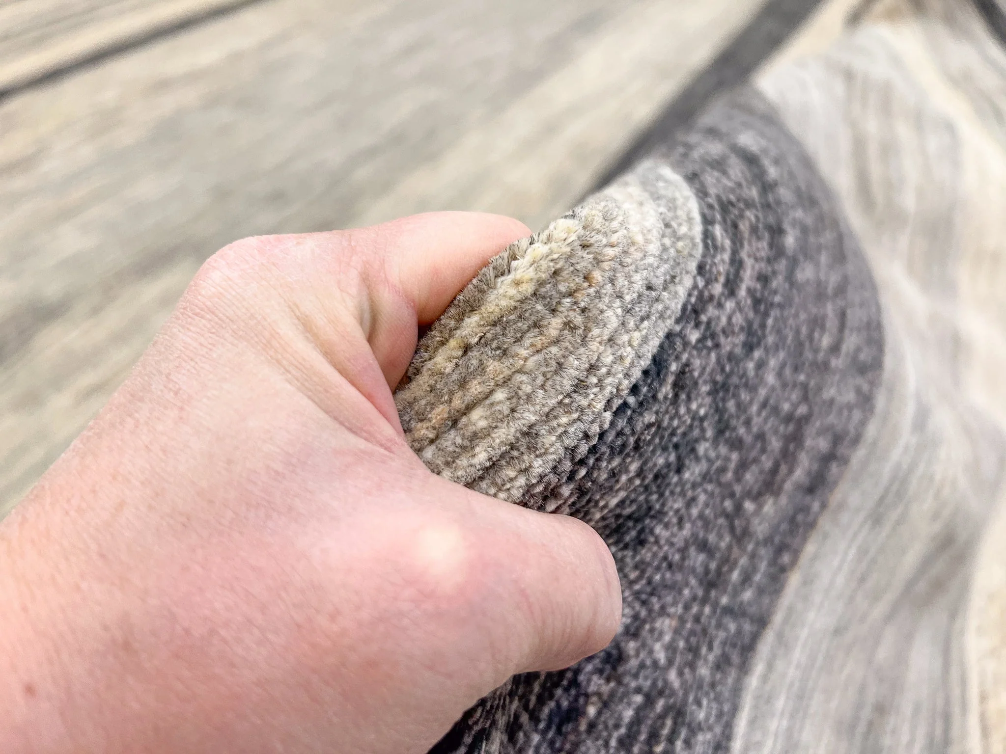 Modern Striped Gabbeh (8'02"x9'11") undyed/natural - Image 6