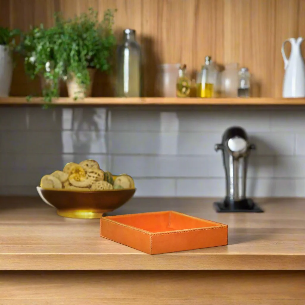 Monedas | Cedar Wood + Leather Valet Tray - Image 7