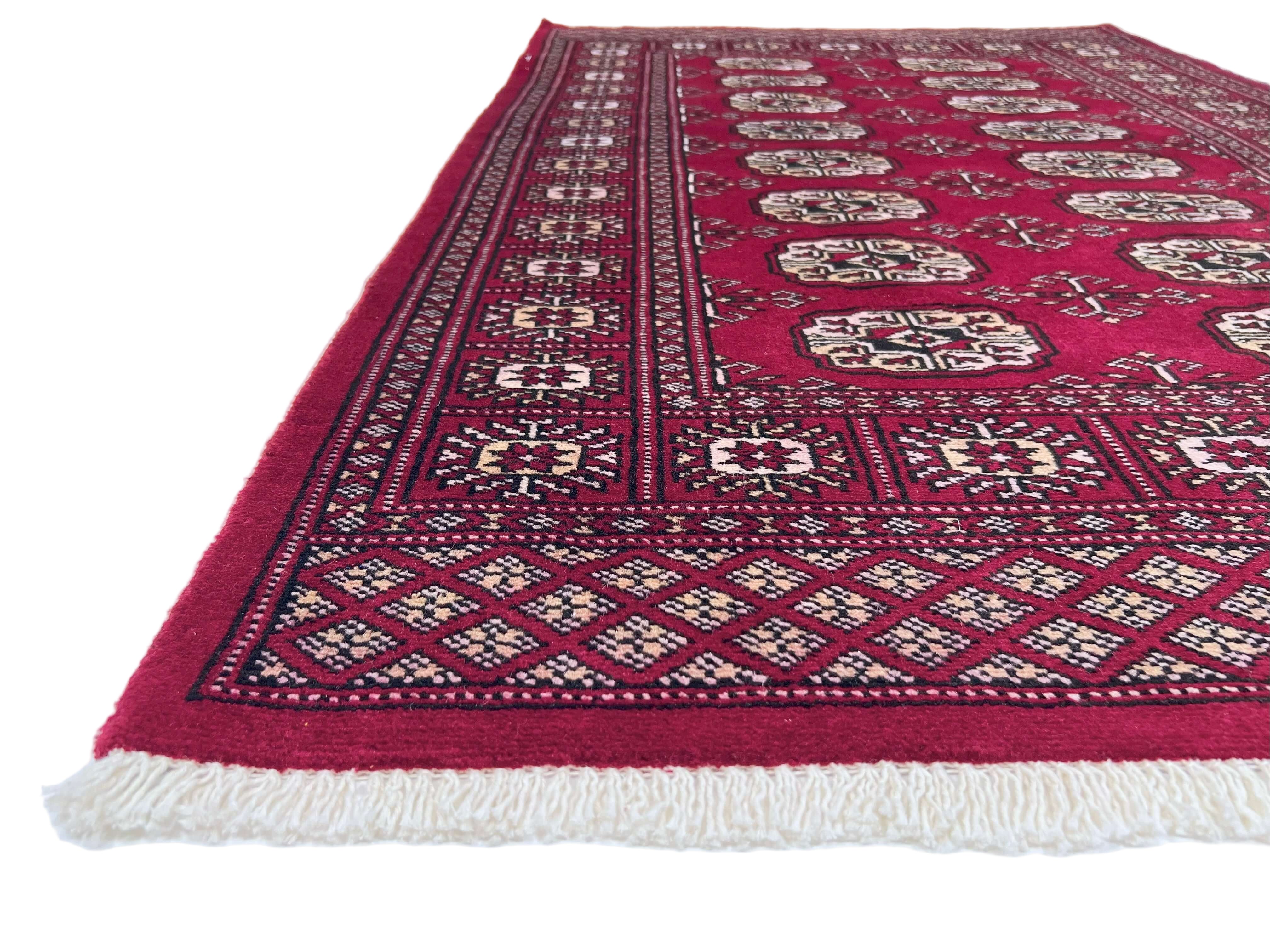 Mori Bokhara (3'01"x4'11") dk.red - Image 2