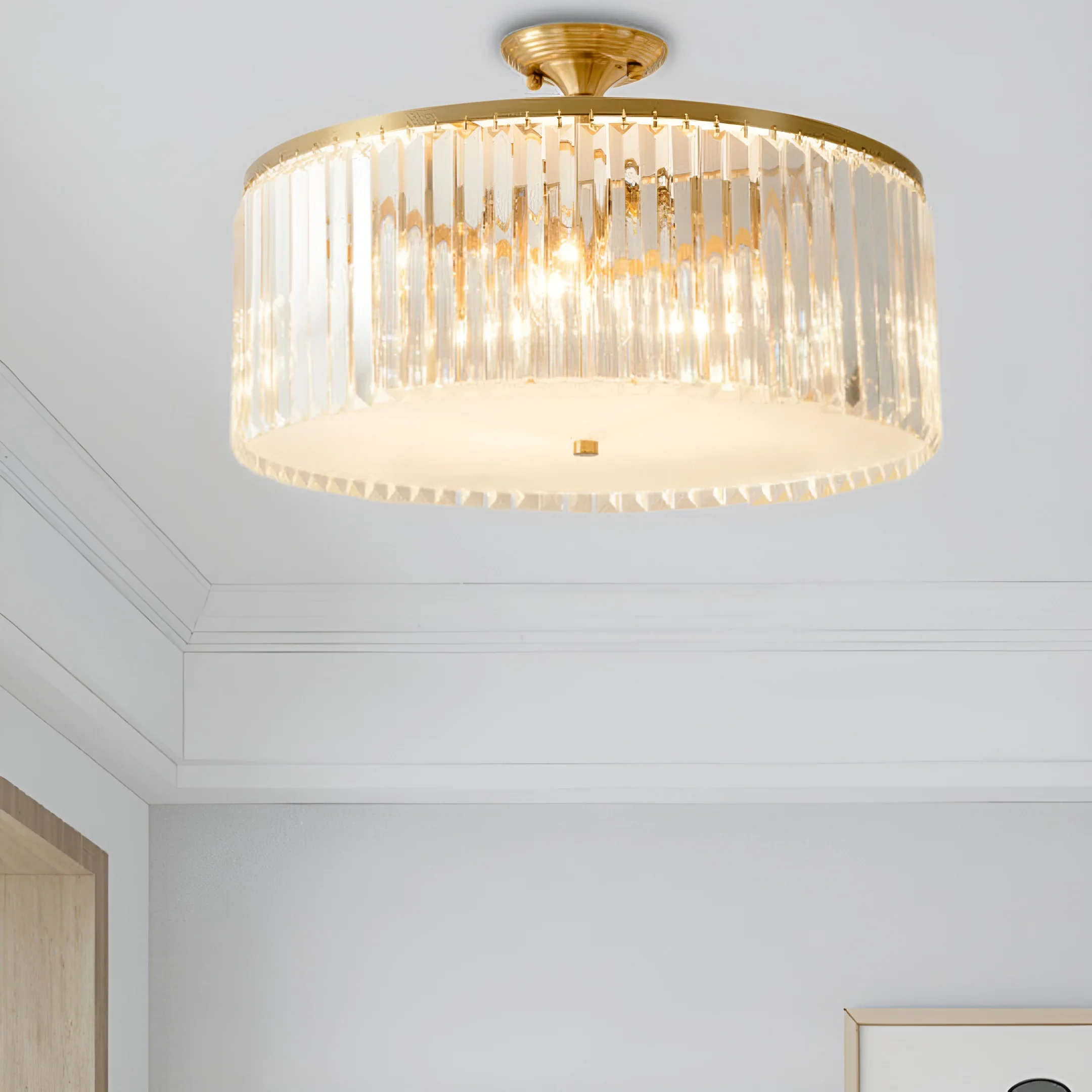 Morup Modern Crystal Ceiling Light - Image 10