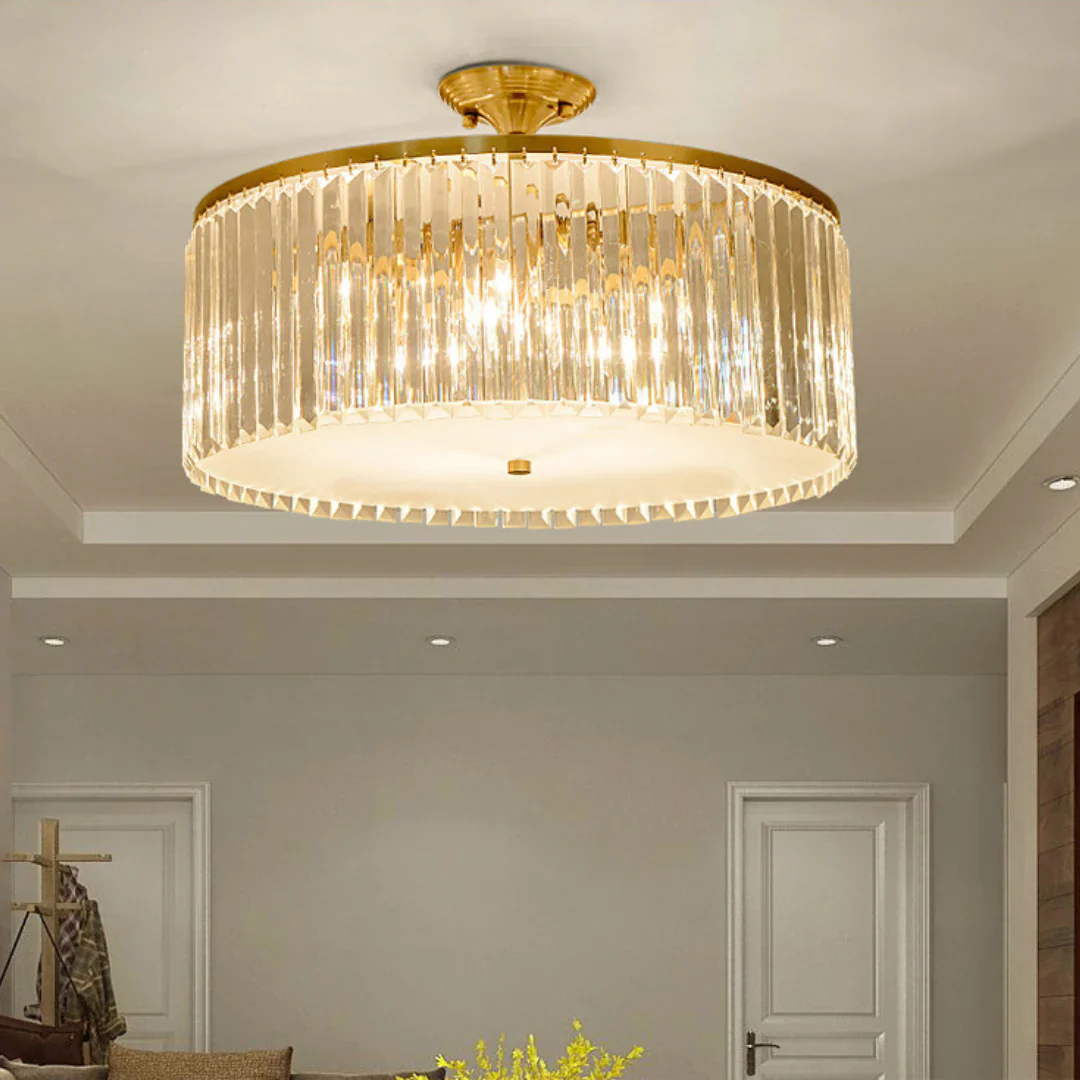 Morup Modern Crystal Ceiling Light - Image 6