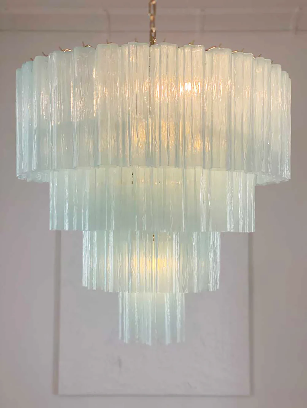 Murano Blue Glass Tubes Chandelier - Image 14