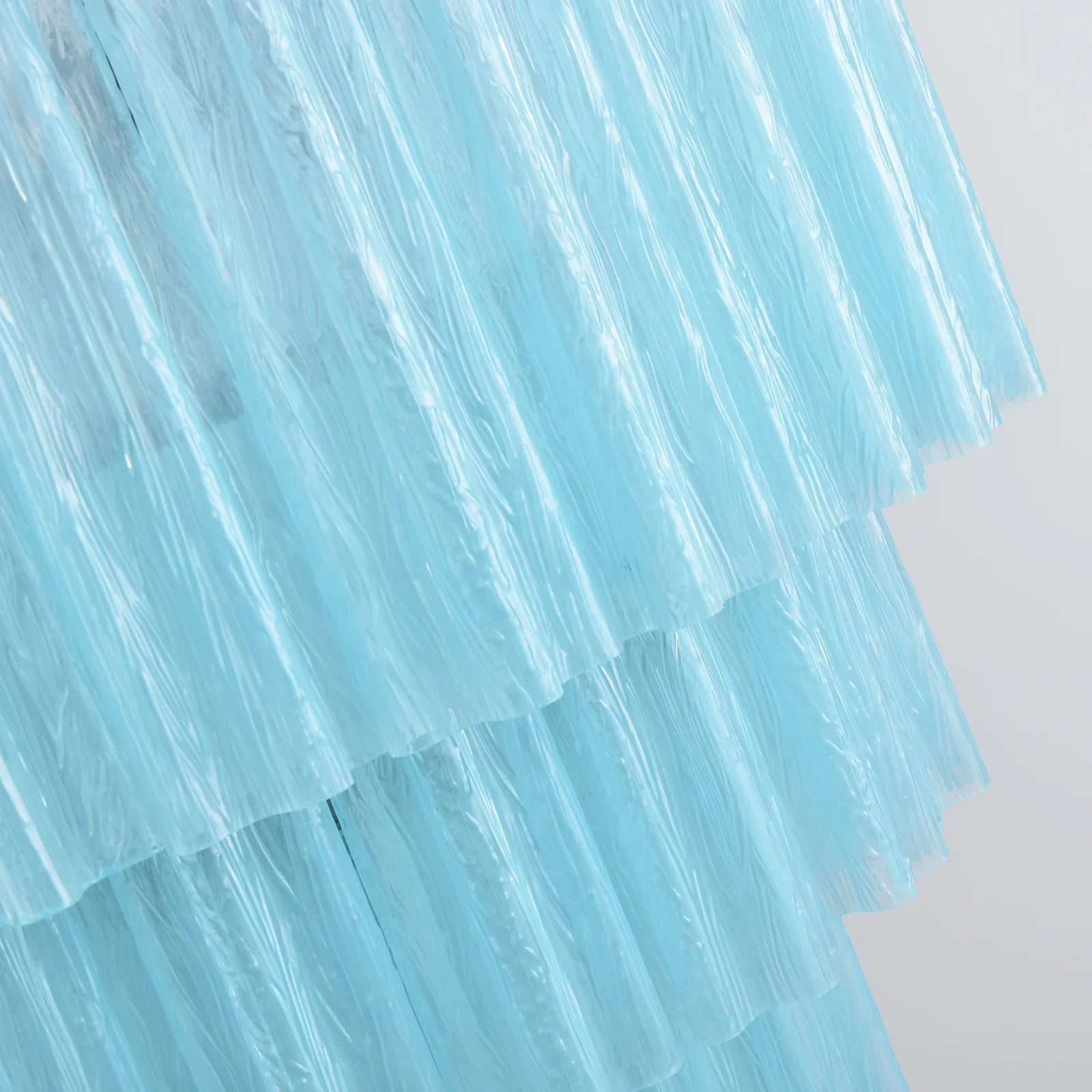 Murano Blue Glass Tubes Chandelier - Image 20