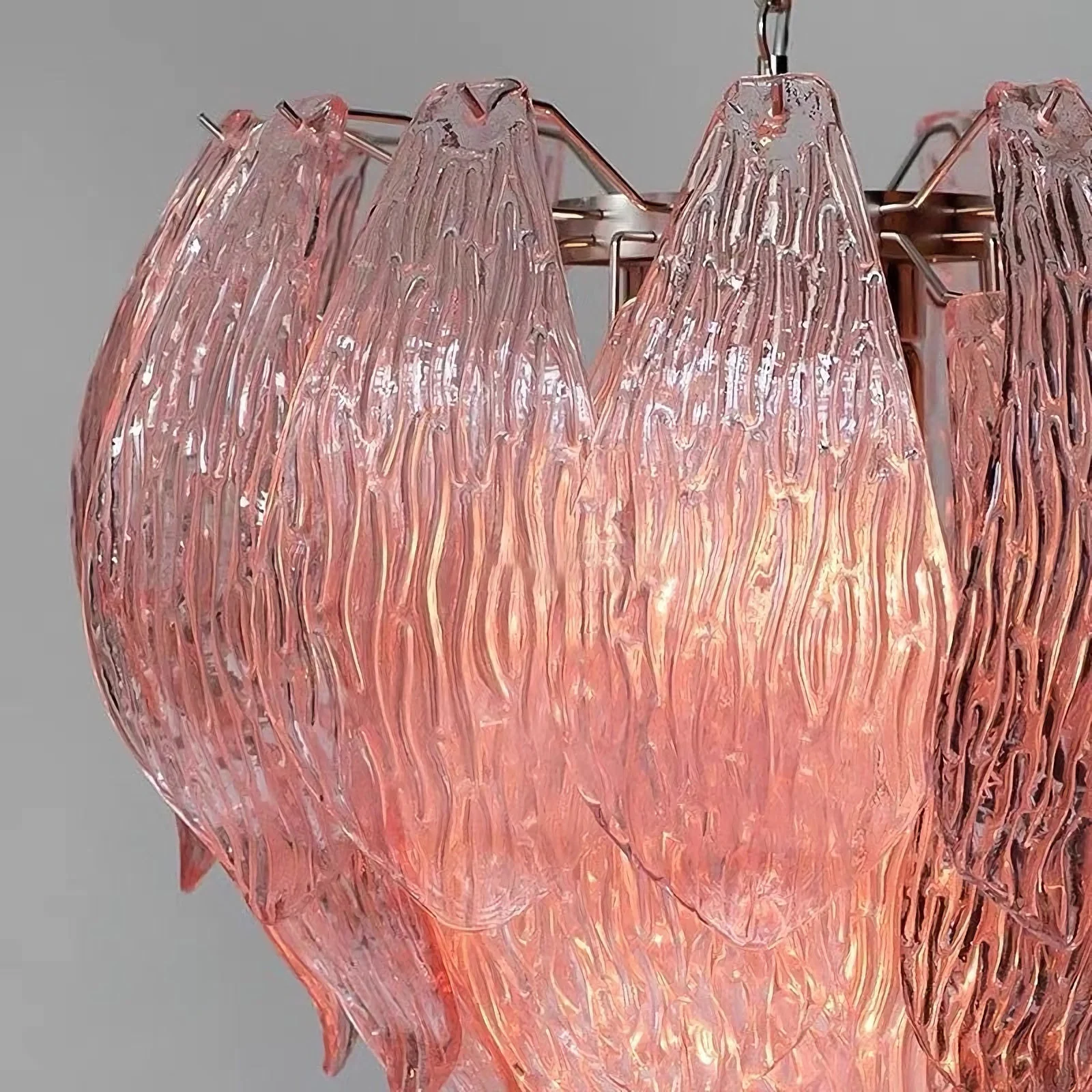 Murano Flower Bud Glass Chandelier - Image 3