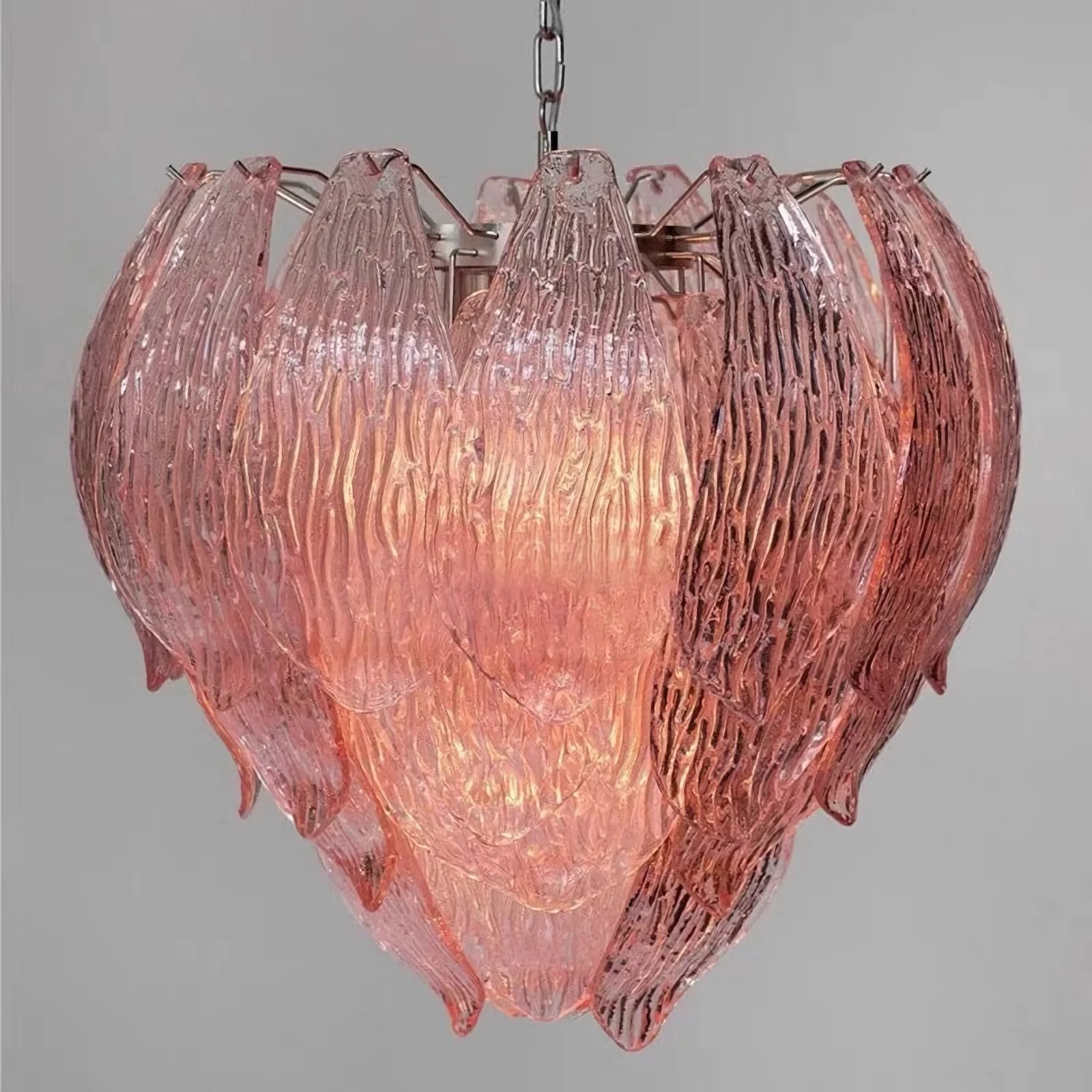 Murano Flower Bud Glass Chandelier - Image 9