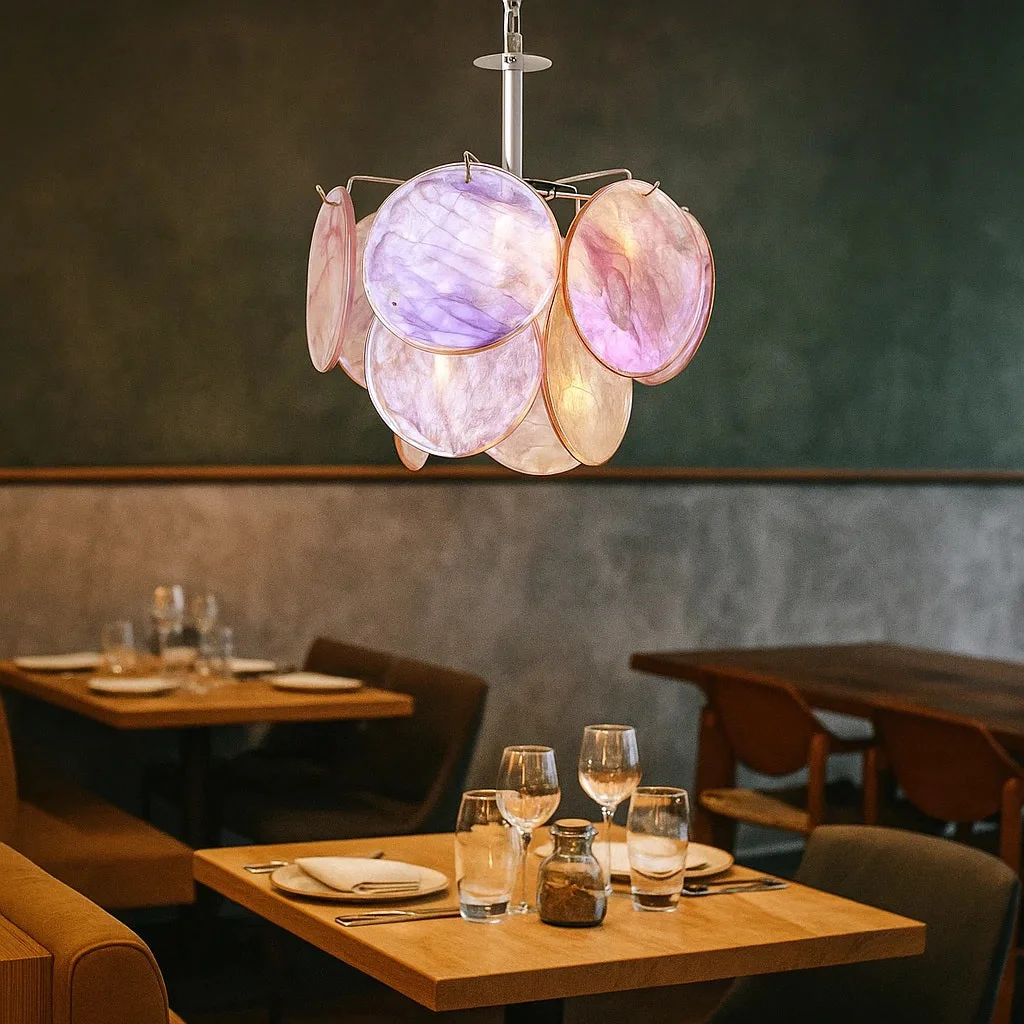 Murano Glass Disc Chandelier - Image 2