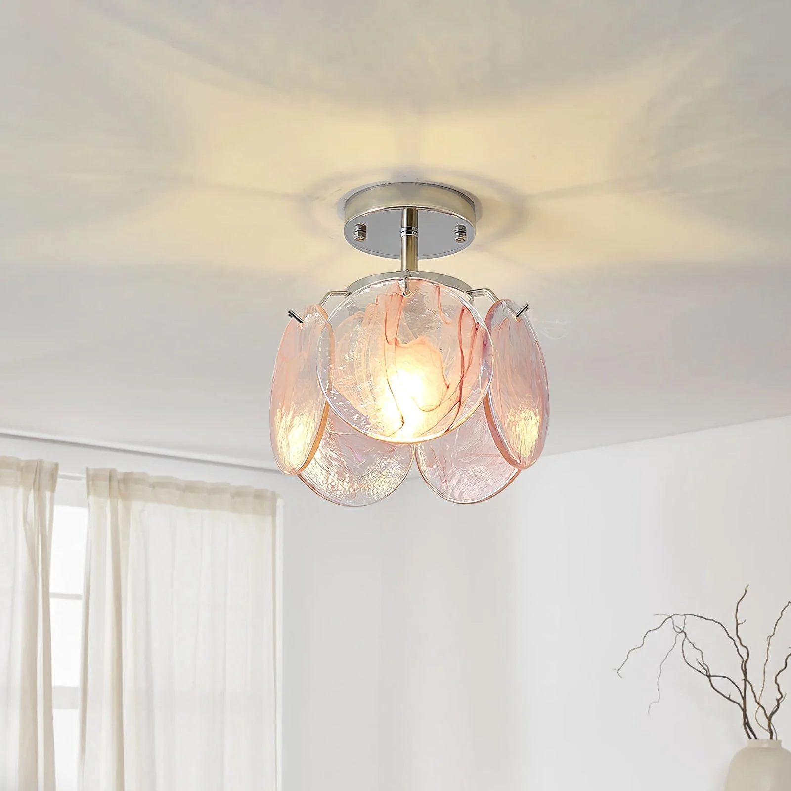 Murano Nordic Glass Ceiling Lamp - Image 7