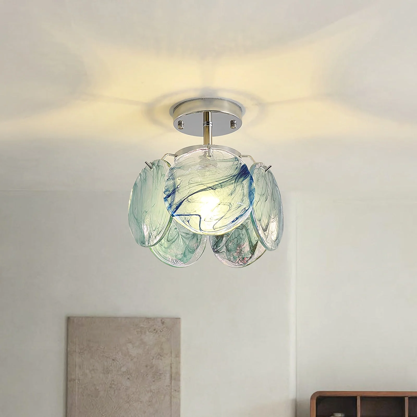 Murano Nordic Glass Ceiling Lamp - Image 9