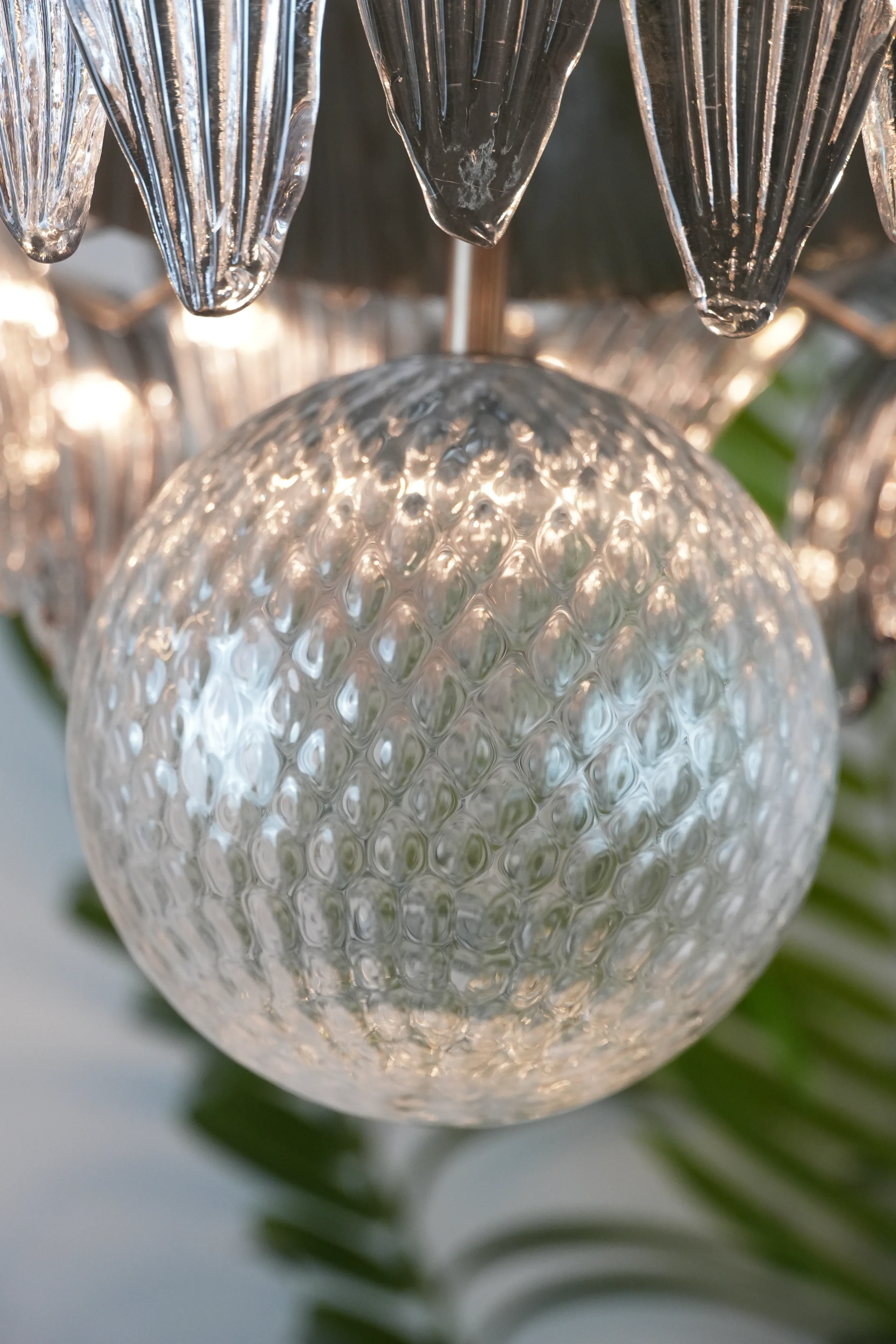 Murano Palmette Smoked Chandelier - Image 11