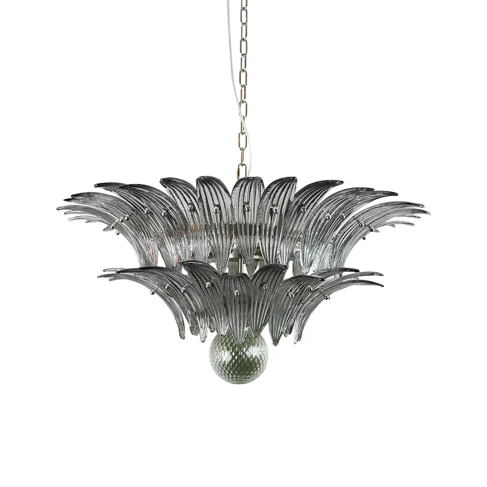 Murano Palmette Smoked Chandelier - Image 16