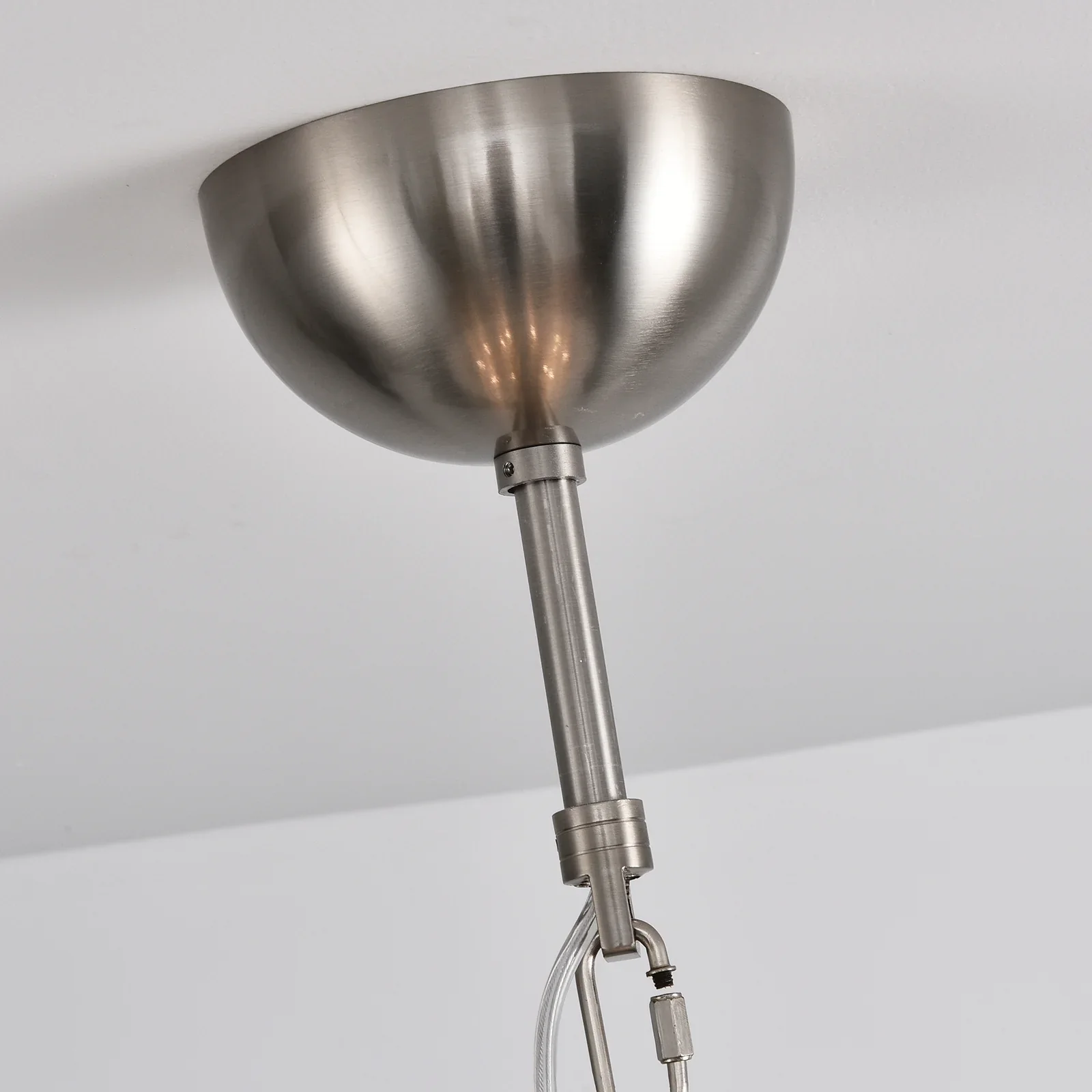 Murano White Glass Tubes Chandelier - Image 12