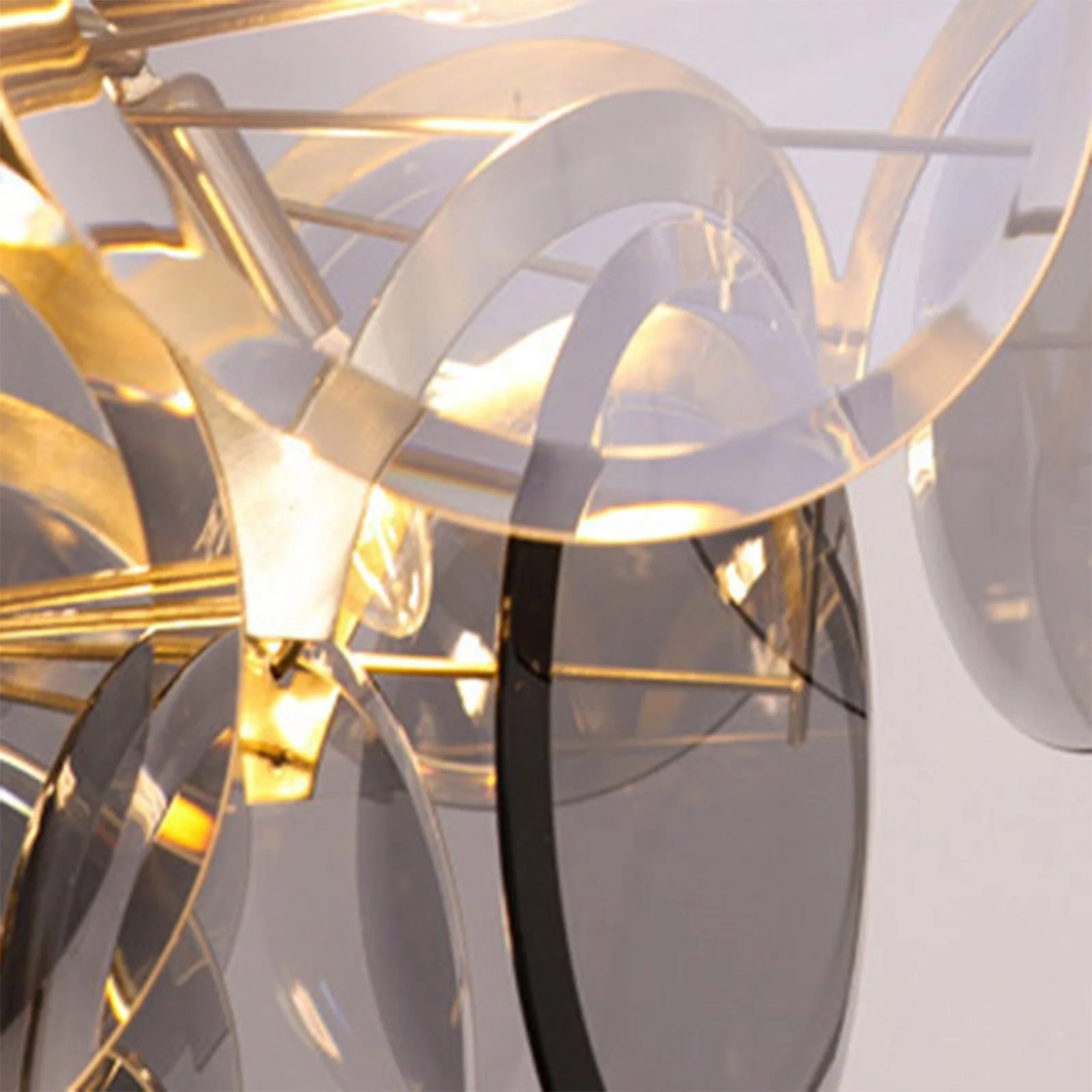 Murano Wrought Iron Glass Chandelier - Image 15