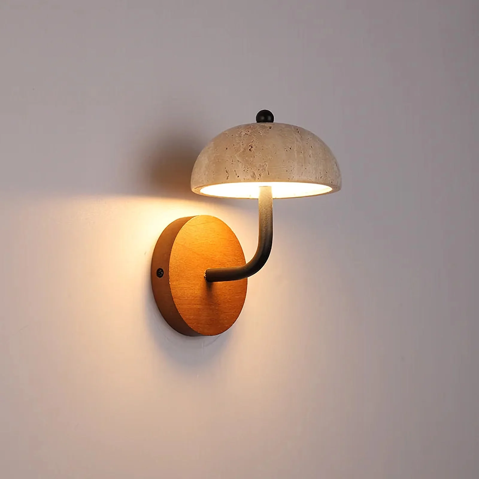 Mushroom Natural Stone Wall Lamp - Image 5
