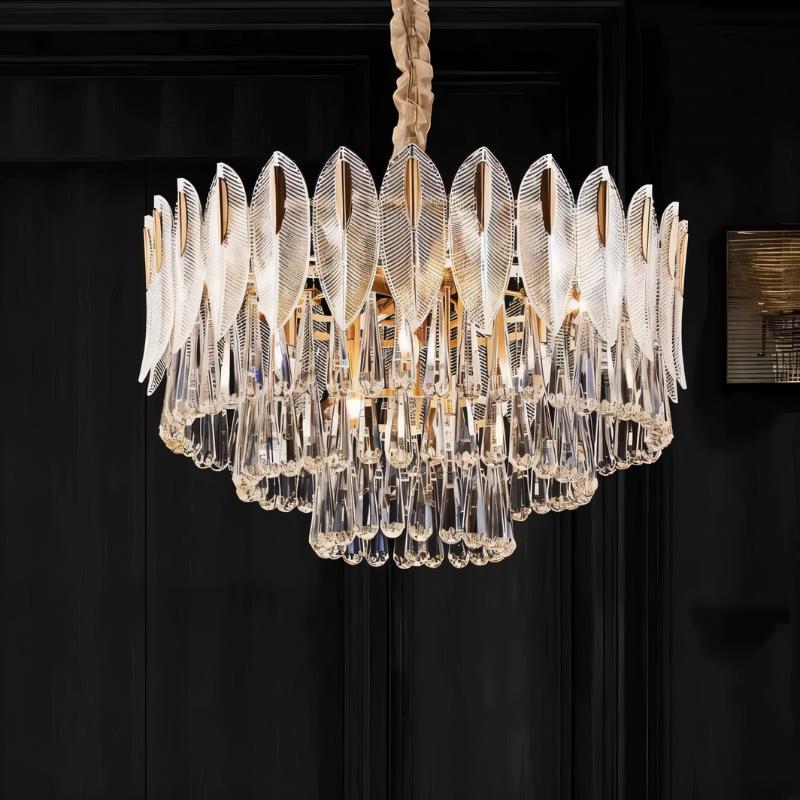 Nehora Round Crystal Chandelier - Image 5