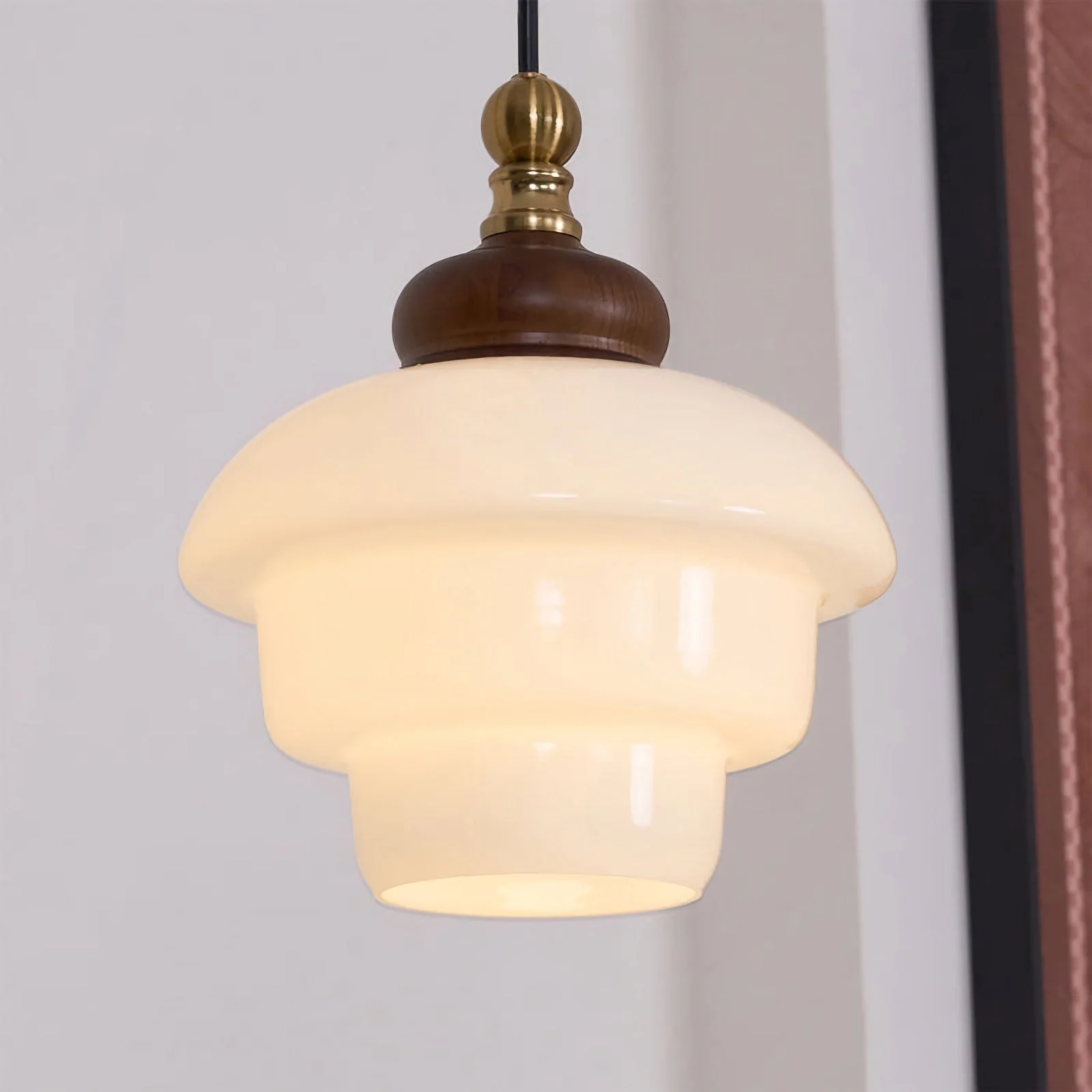 Nordic Cream White Glass Pendant Lights - Image 11