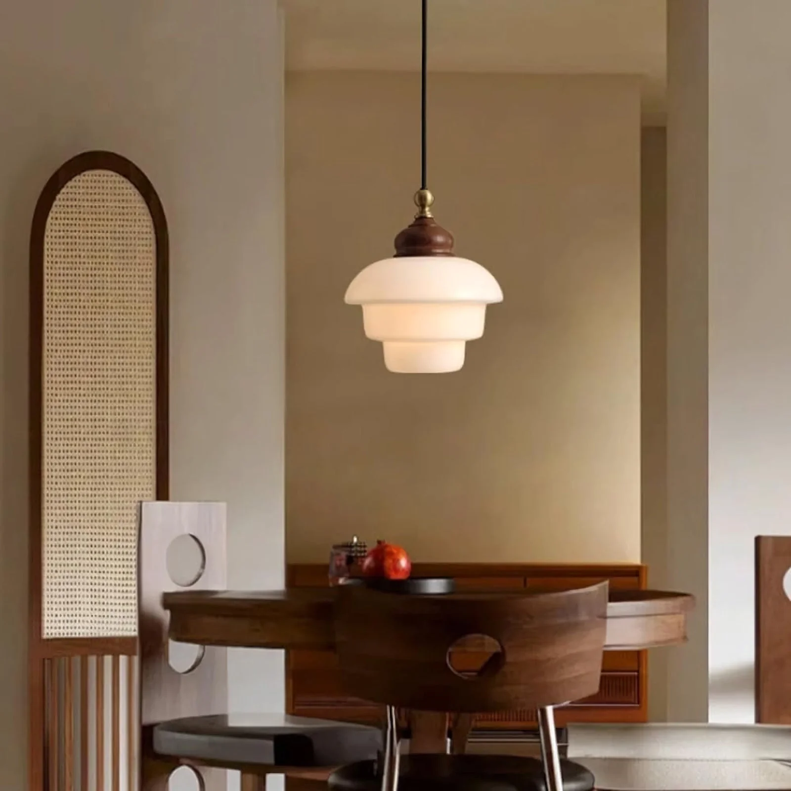 Nordic Cream White Glass Pendant Lights - Image 6